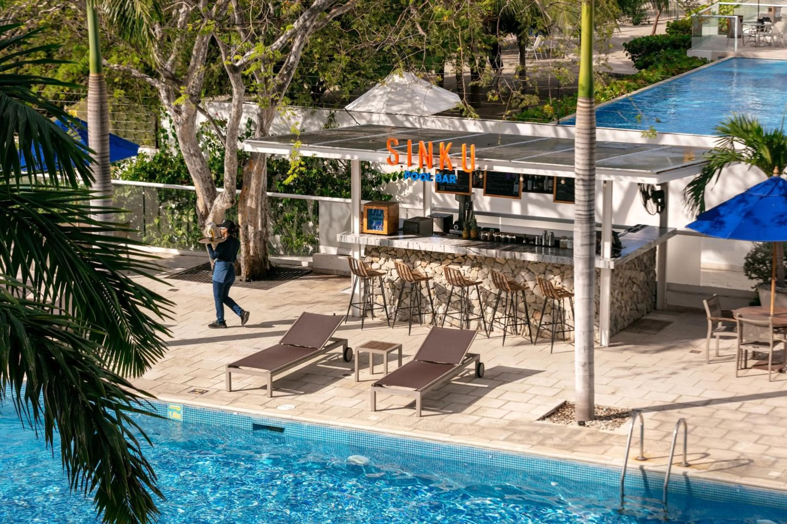 Swimming pool in Santa Marta Marriott Resort Playa Dormida