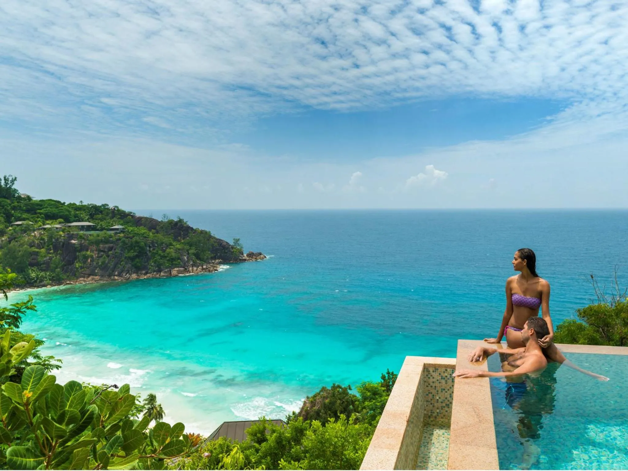 People in Four Seasons Resort Seychelles