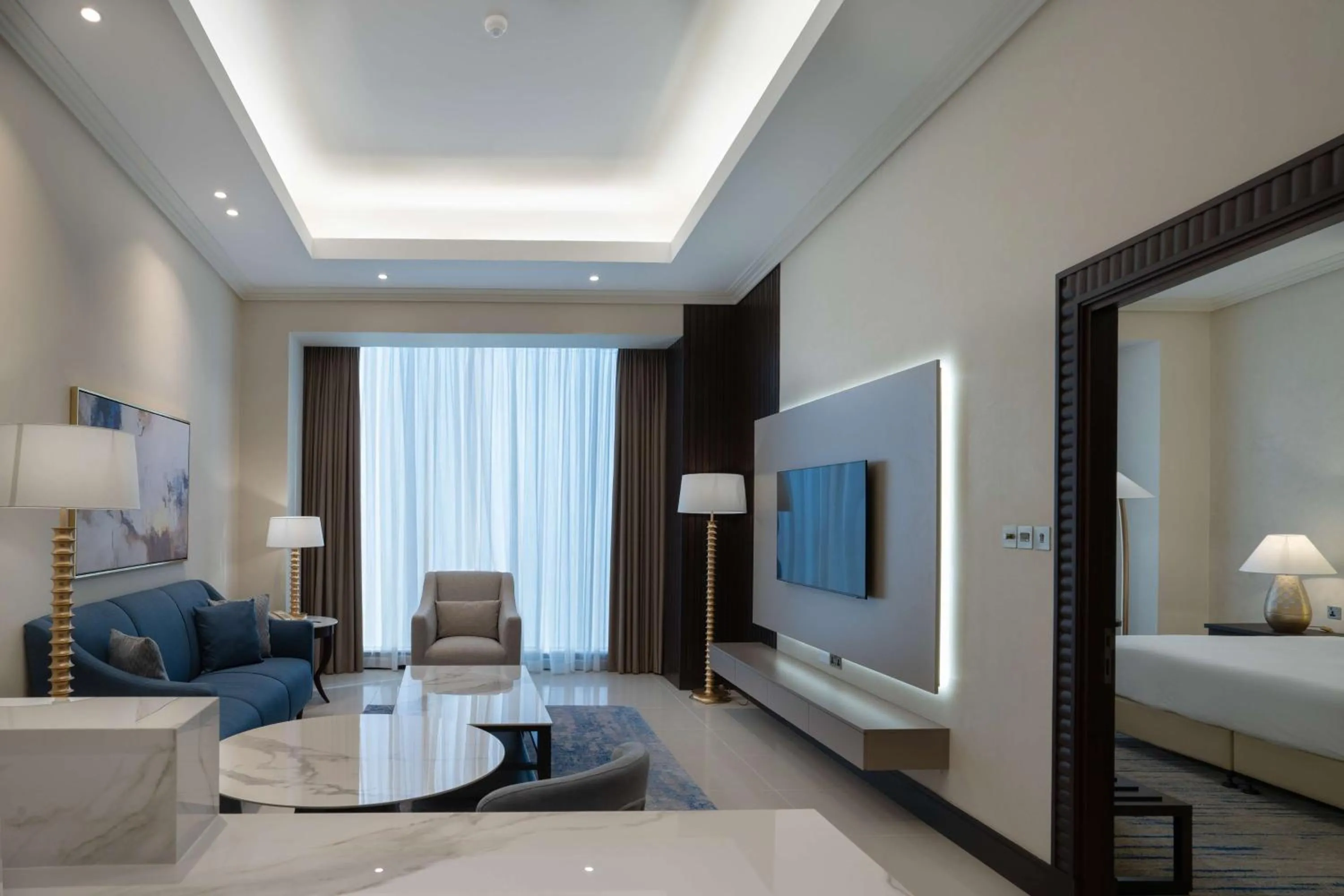 Photo of the whole room, Bed in The Diplomat Radisson Blu Hotel Residence & Spa