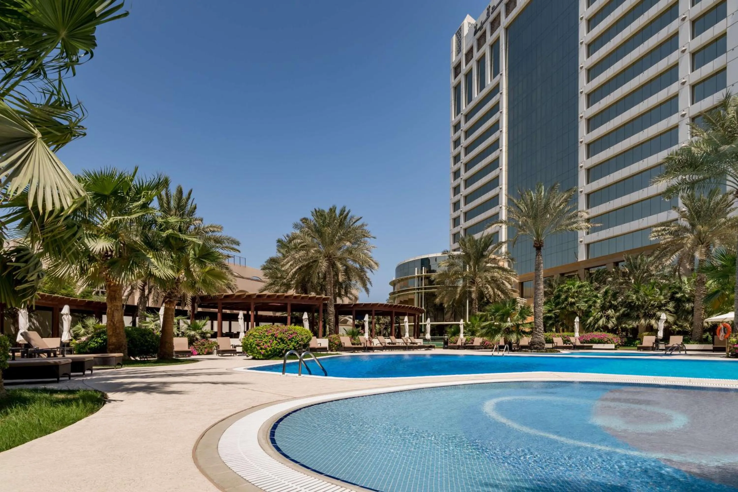 Patio in The Diplomat Radisson Blu Hotel Residence & Spa