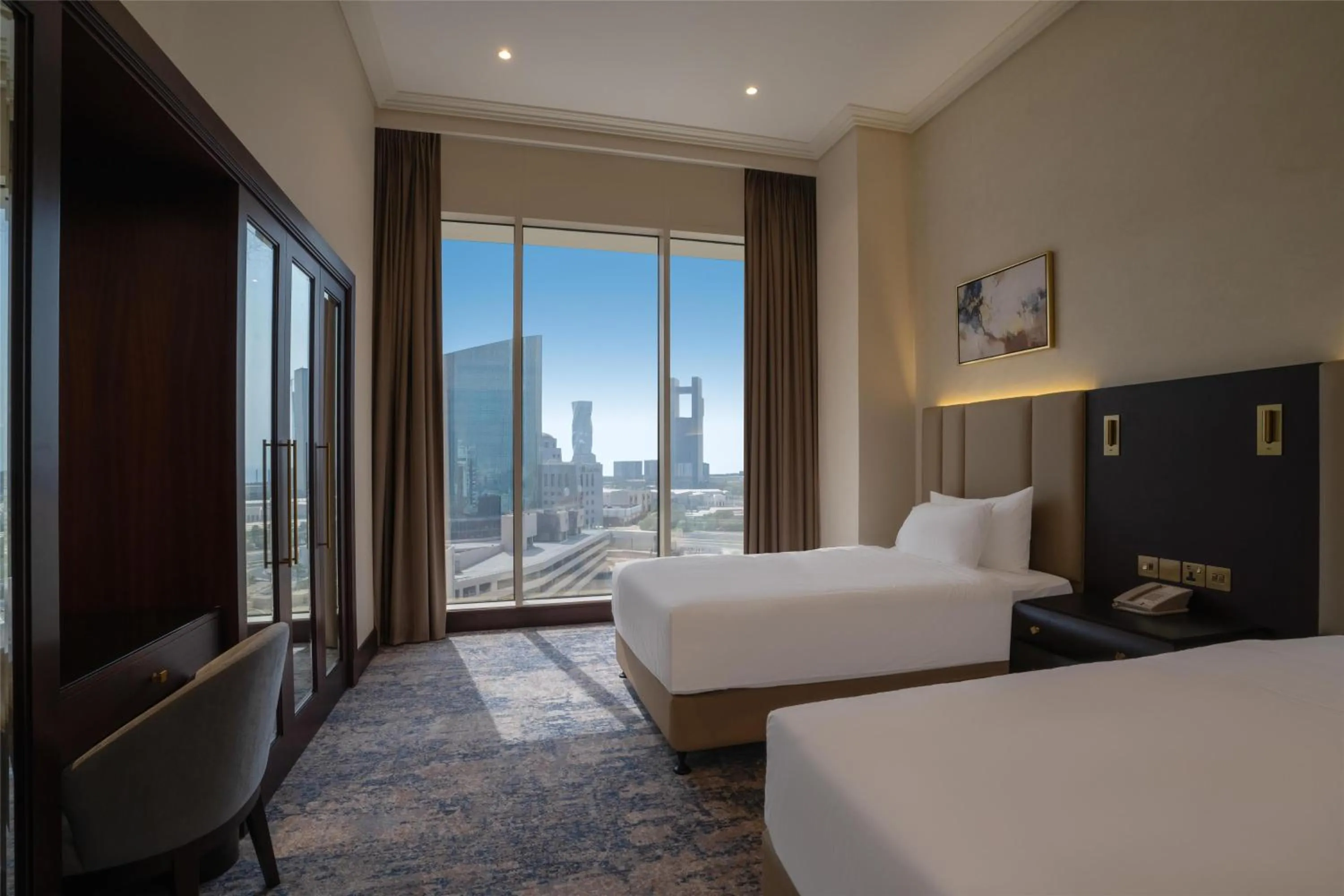 Photo of the whole room, Bed in The Diplomat Radisson Blu Hotel Residence & Spa