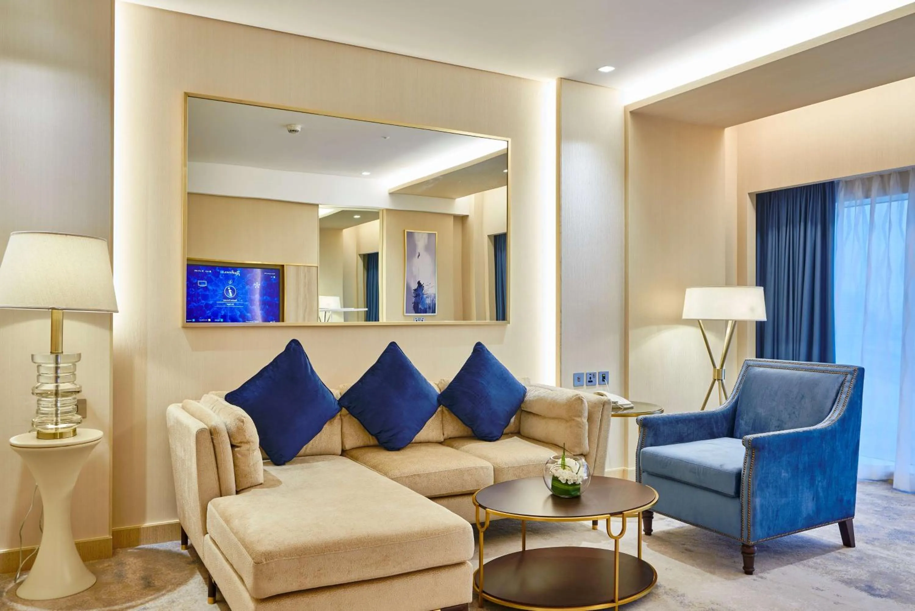 Photo of the whole room in The Diplomat Radisson Blu Hotel Residence & Spa