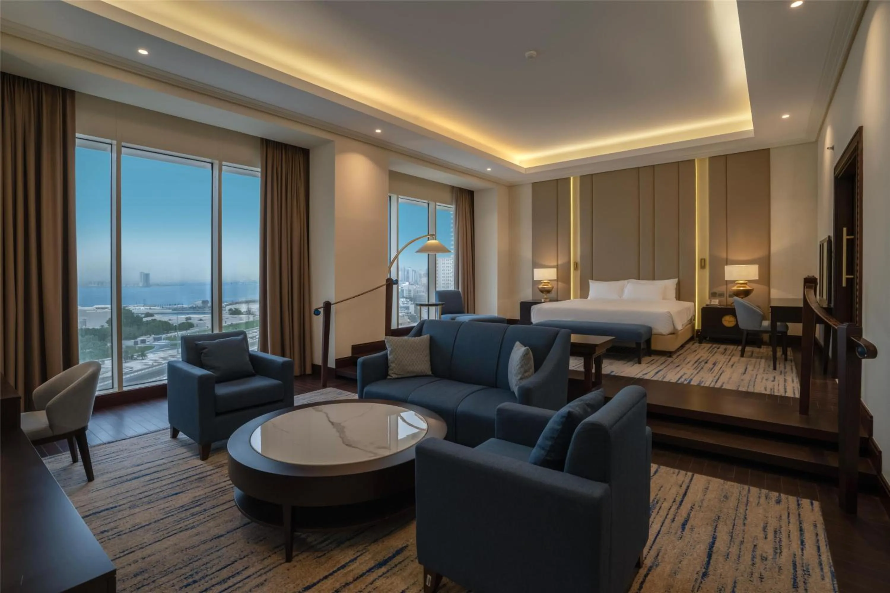 Photo of the whole room, Bed in The Diplomat Radisson Blu Hotel Residence & Spa