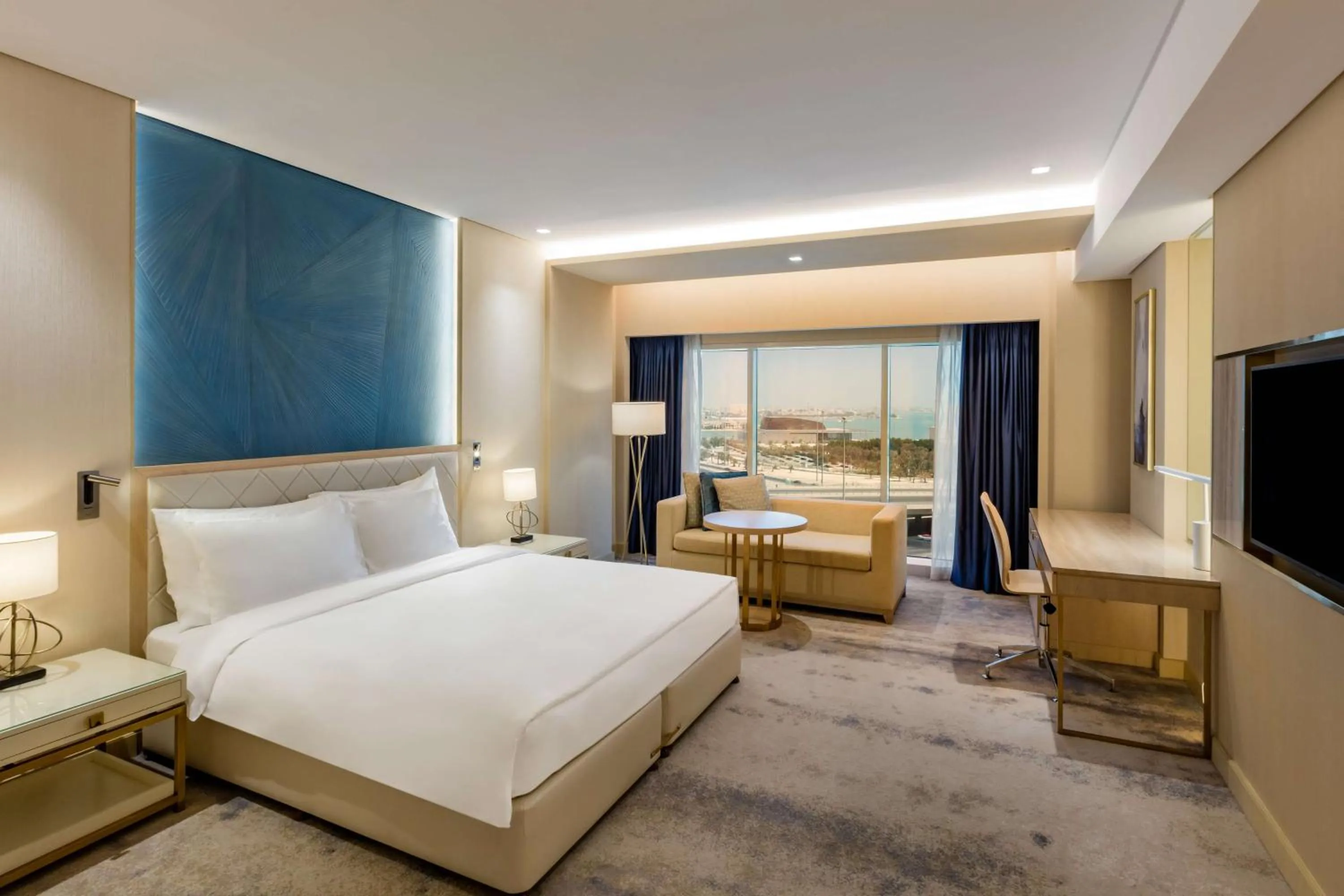 People, Bed in The Diplomat Radisson Blu Hotel Residence & Spa