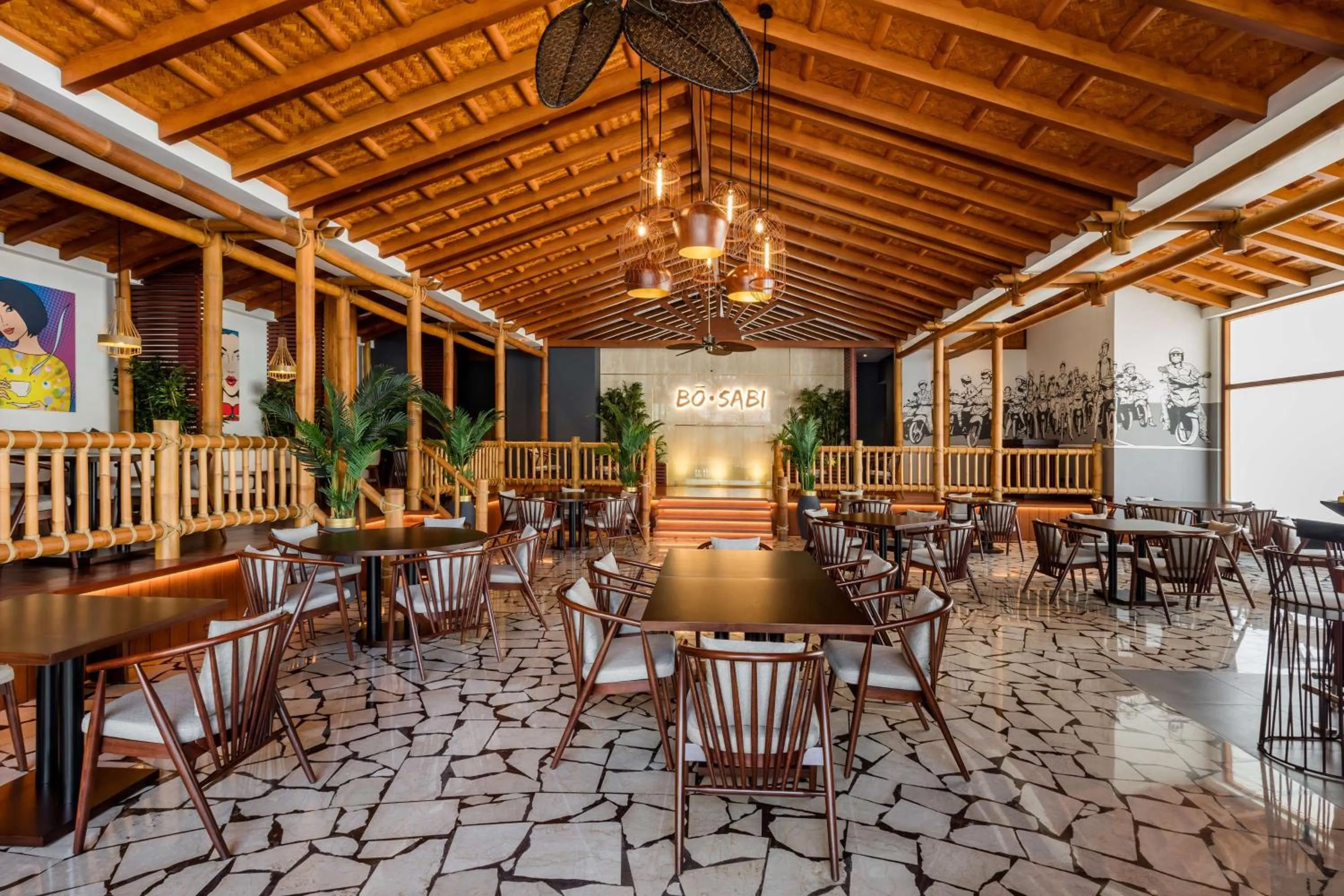 Patio in The Diplomat Radisson Blu Hotel Residence & Spa