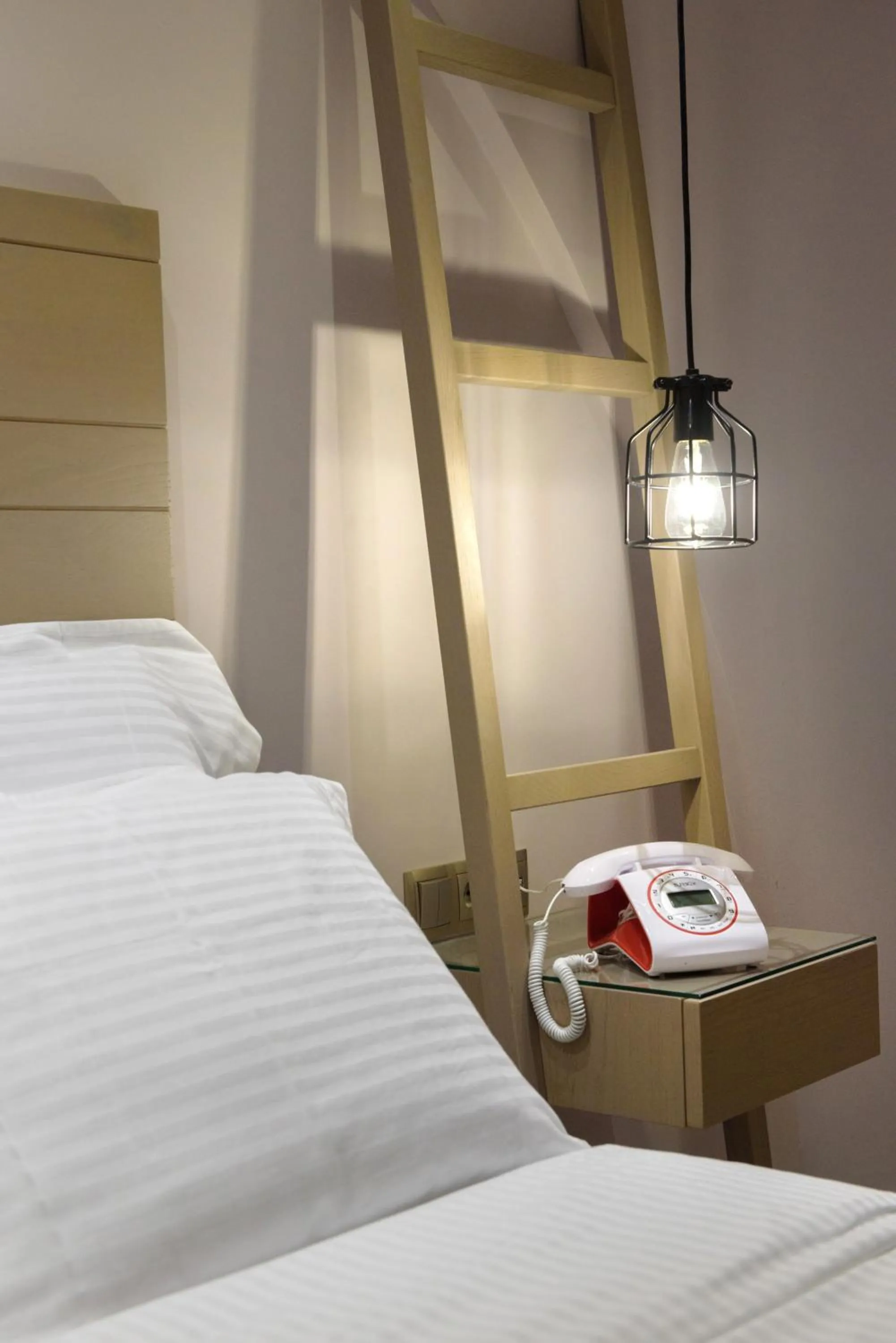 Decorative detail, Bed in Pyrgos Hotel