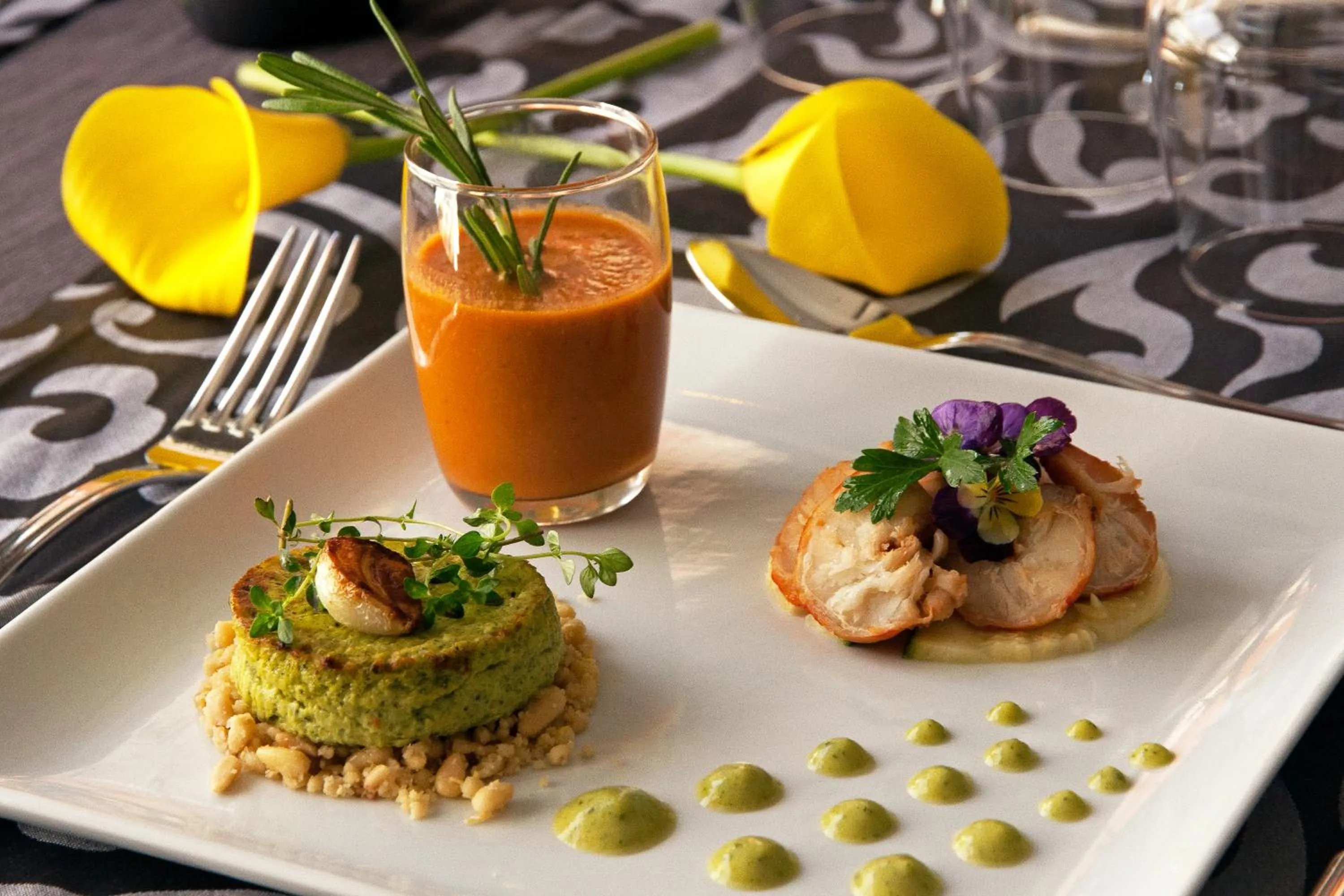 Food close-up in Logis Hôtel Restaurant Azalées