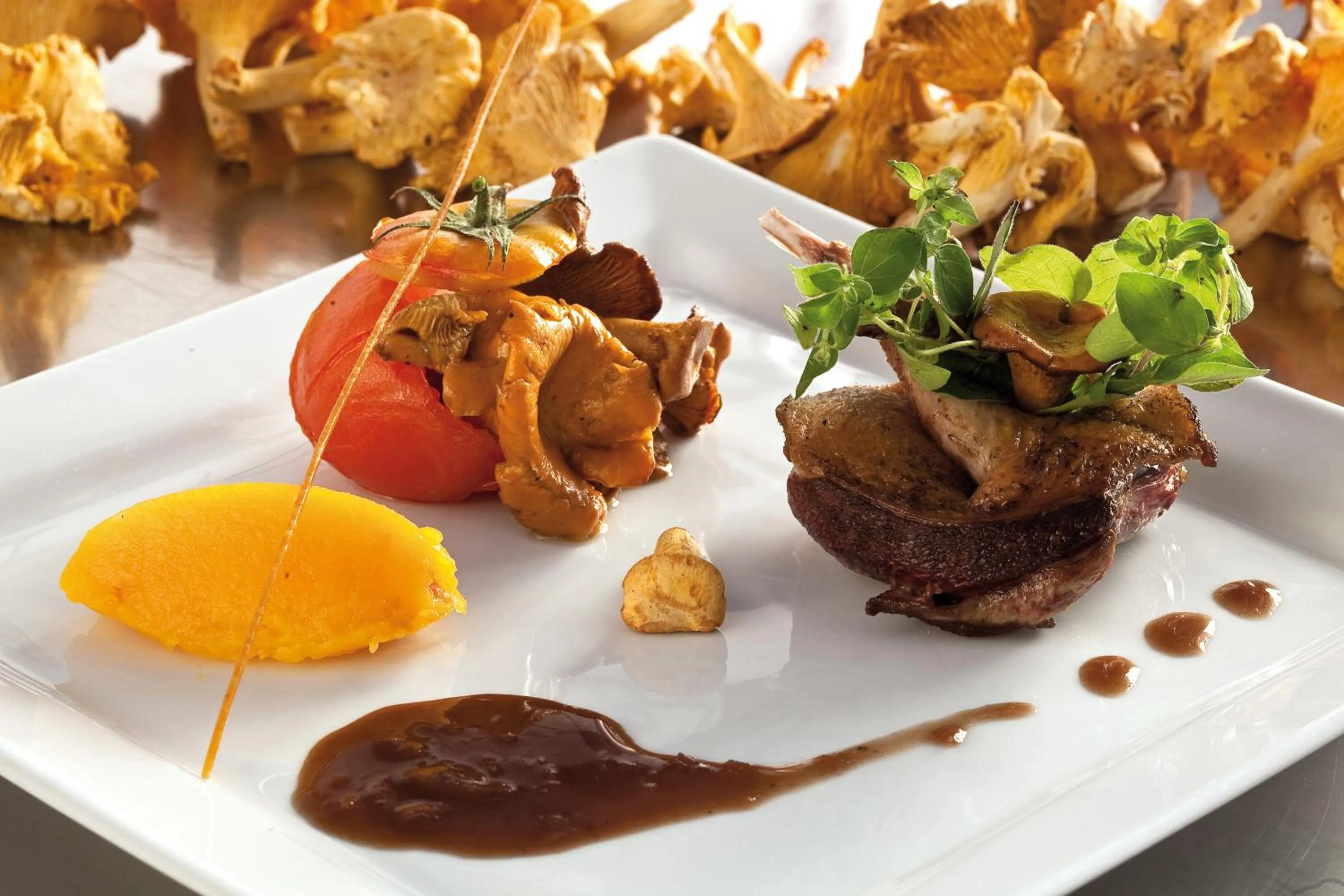 Food and drinks in Logis Hôtel Restaurant Azalées