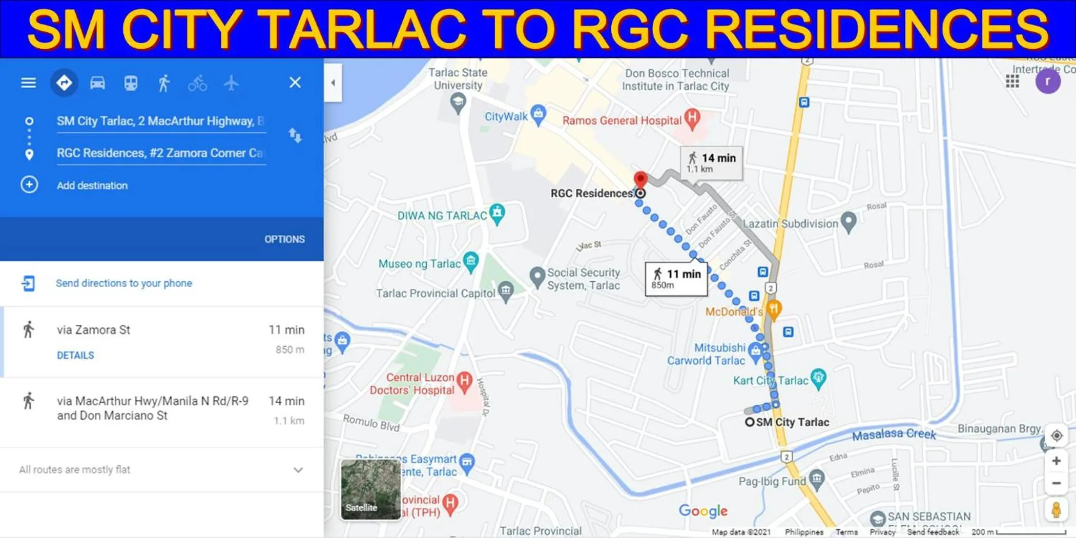 Location in RGC Residences