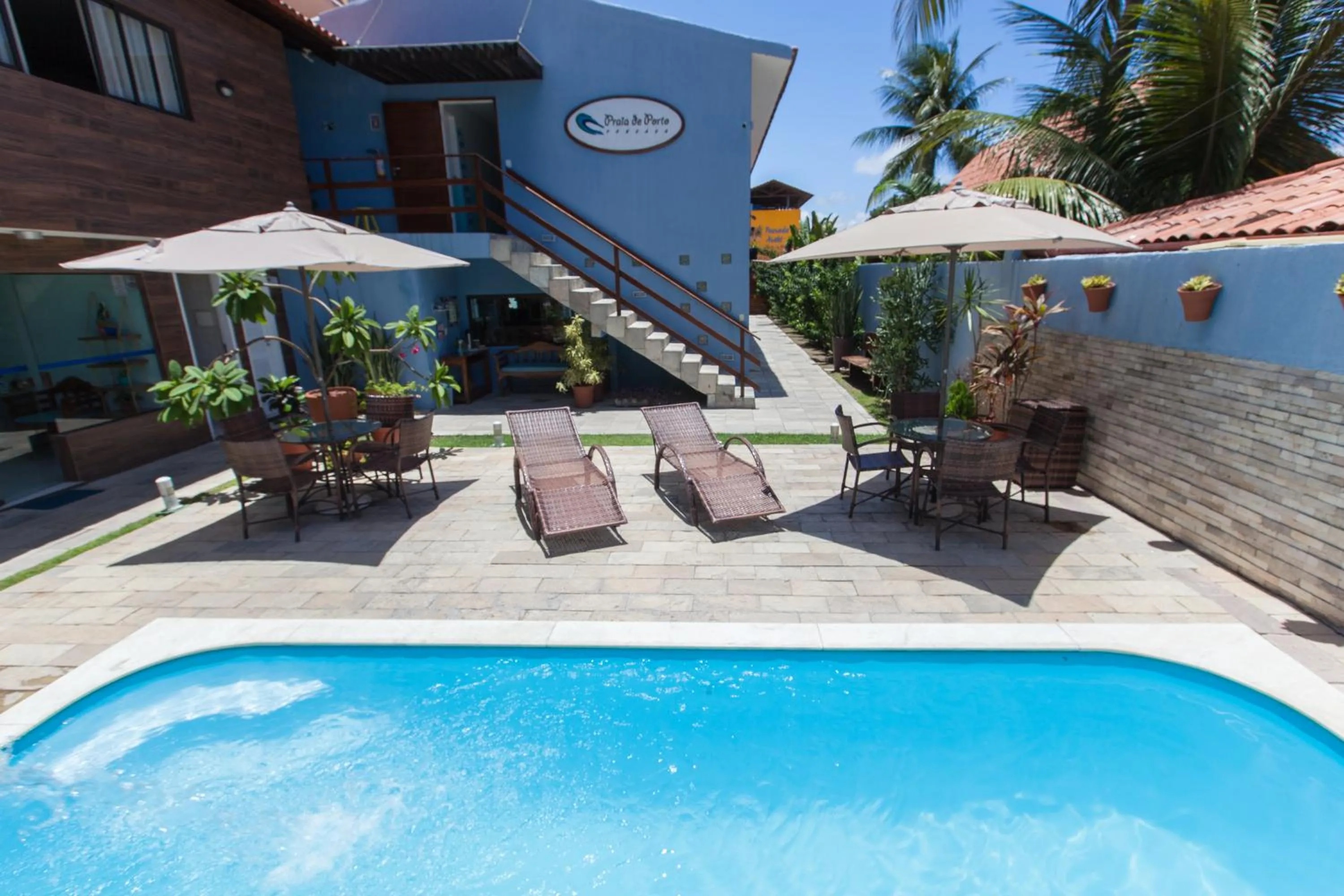 Swimming pool in Pousada Praia de Porto