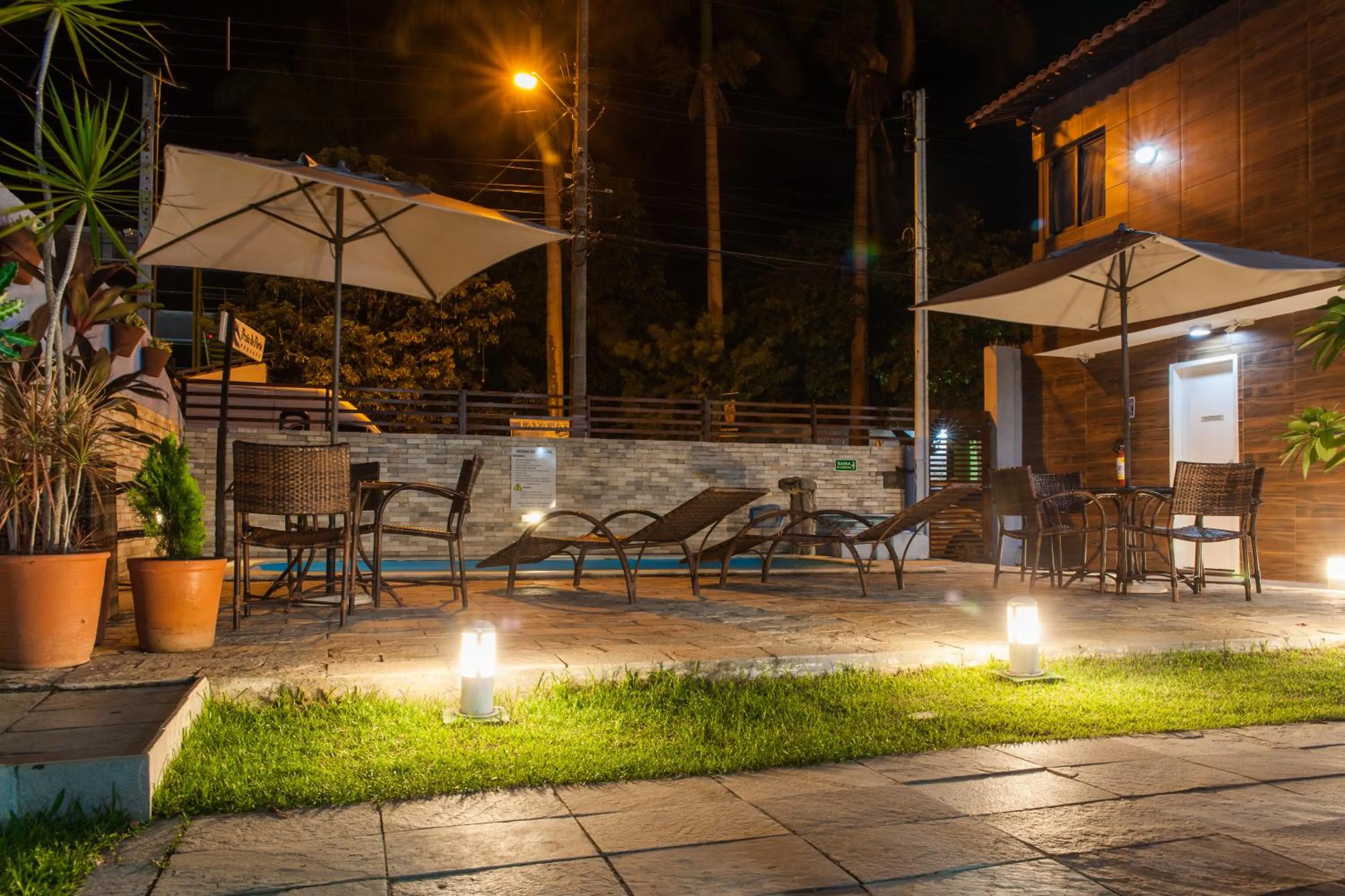 Seating area in Pousada Praia de Porto