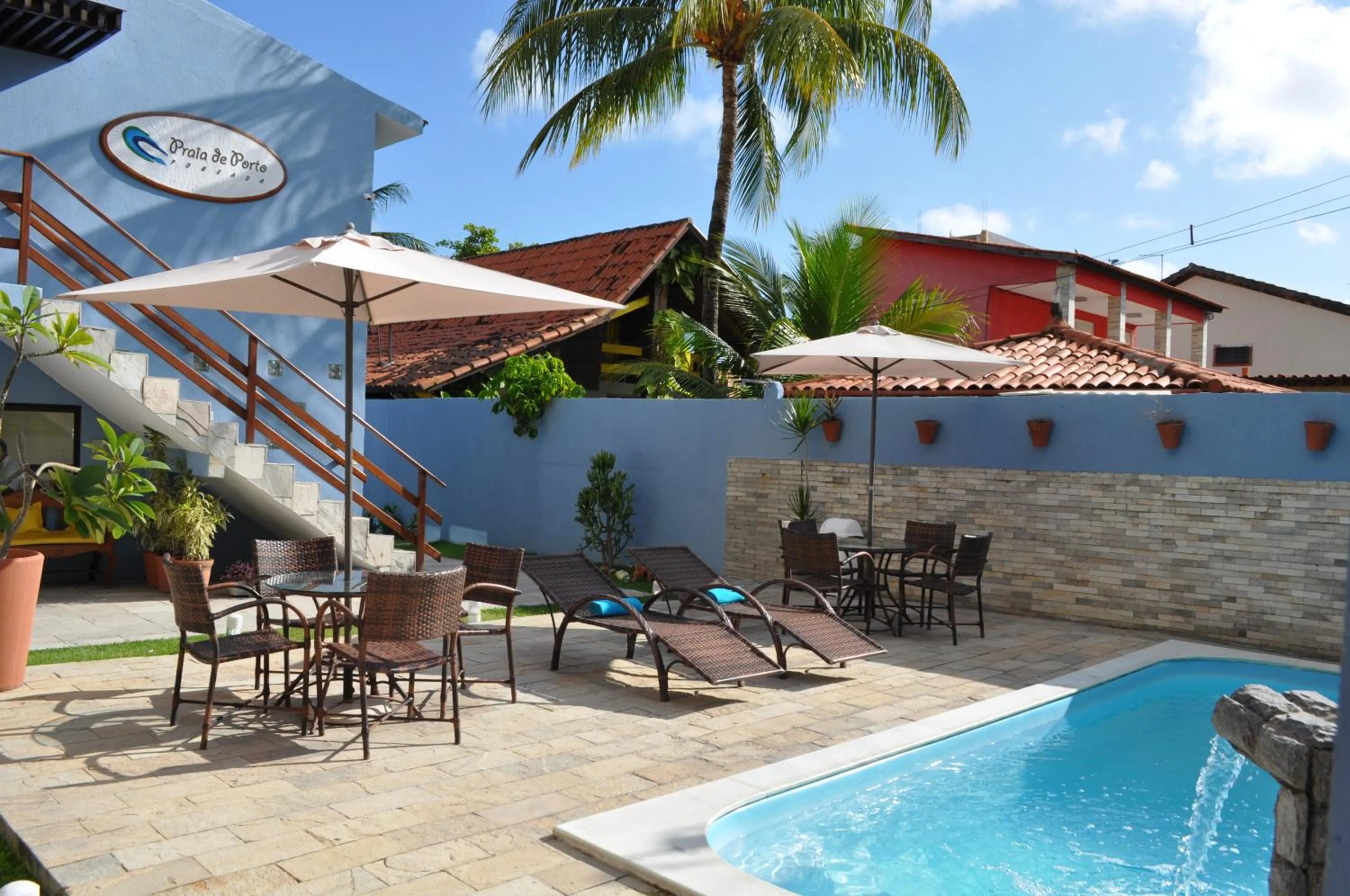 Swimming pool in Pousada Praia de Porto