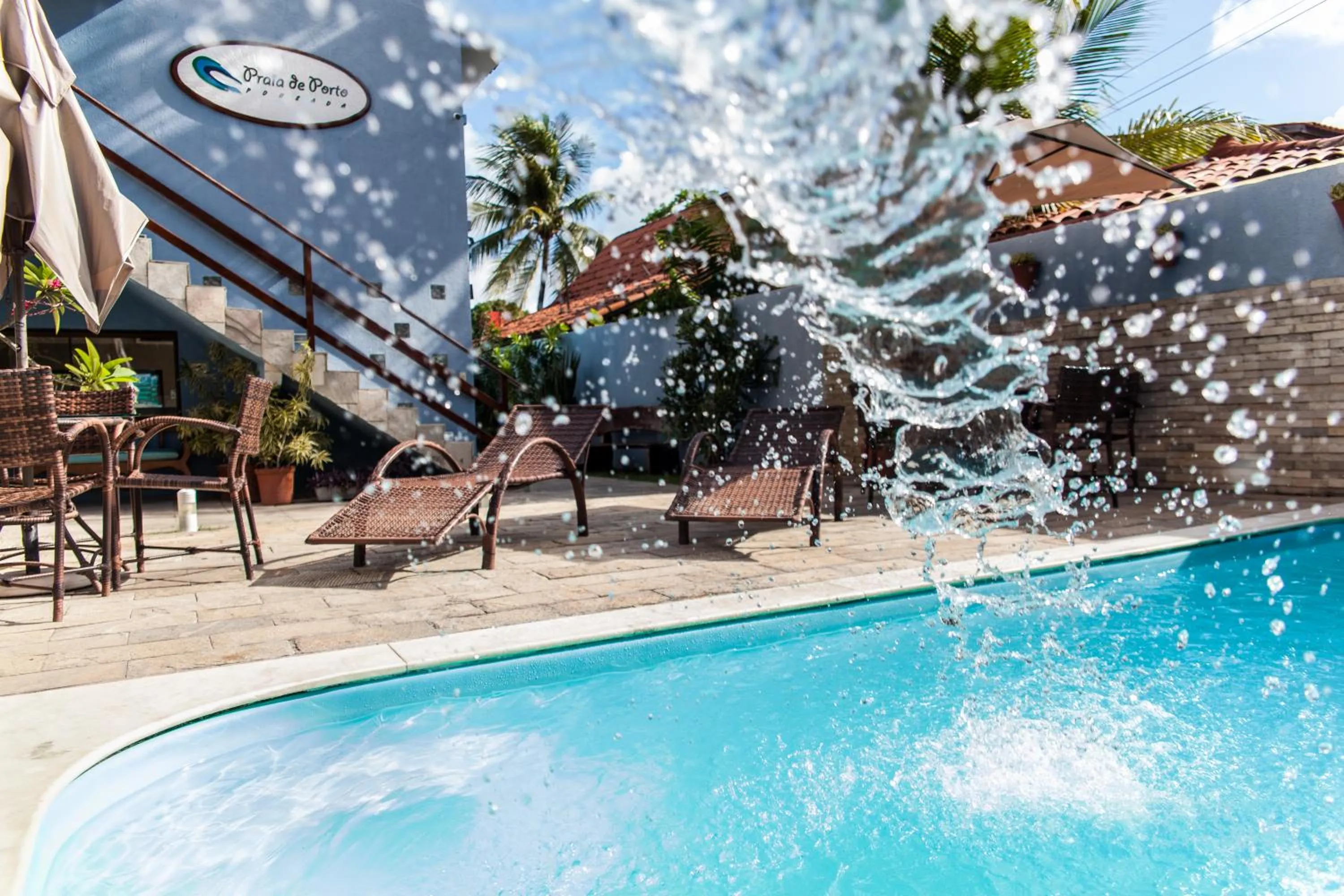 Swimming pool in Pousada Praia de Porto