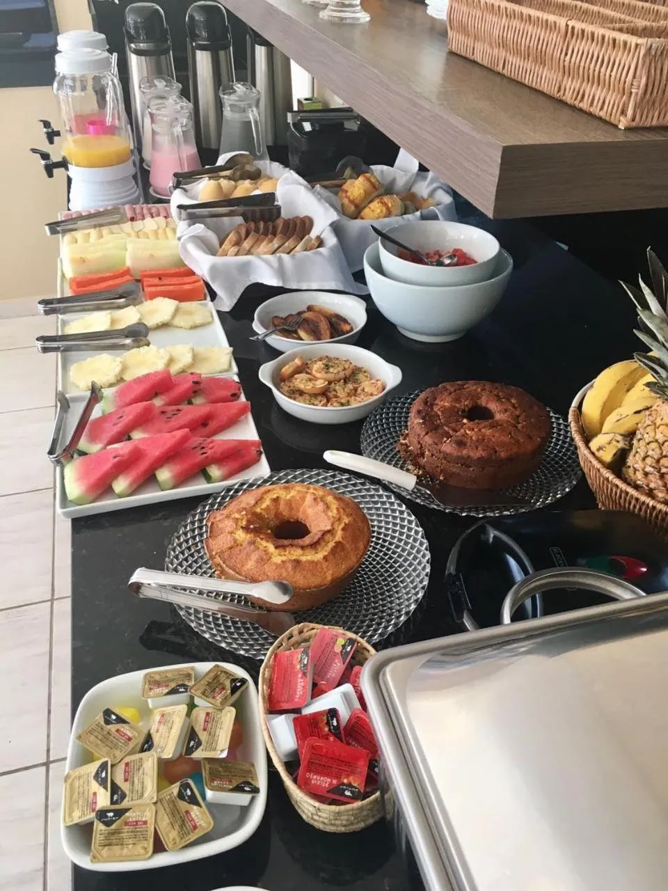 Food and drinks in Pousada Praia de Porto