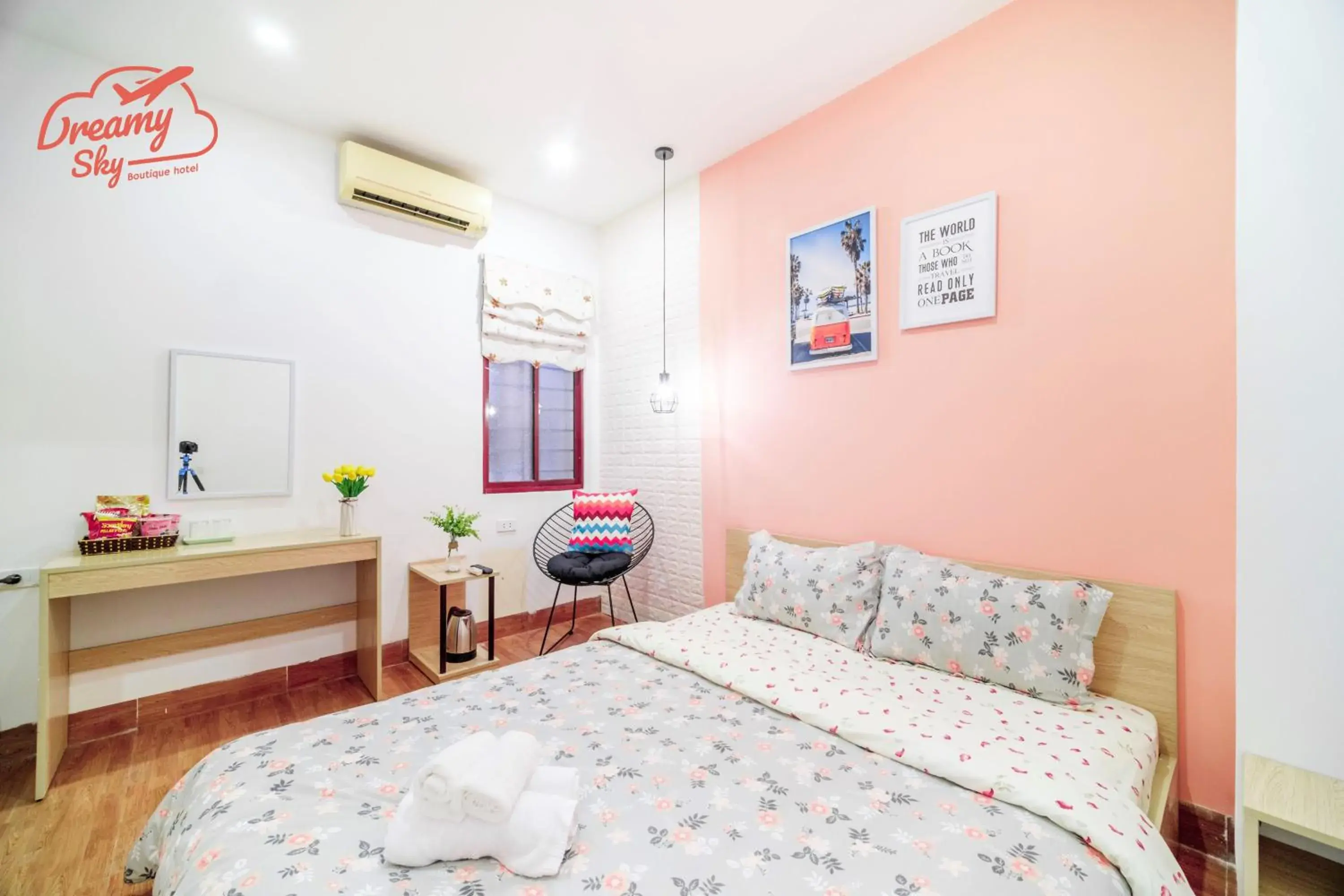 Bedroom, Bed in Dreamy Sky - Airport View Boutique Hotel Bedroom, Bed in Dreamy Sky - Airport View Boutique Hotel