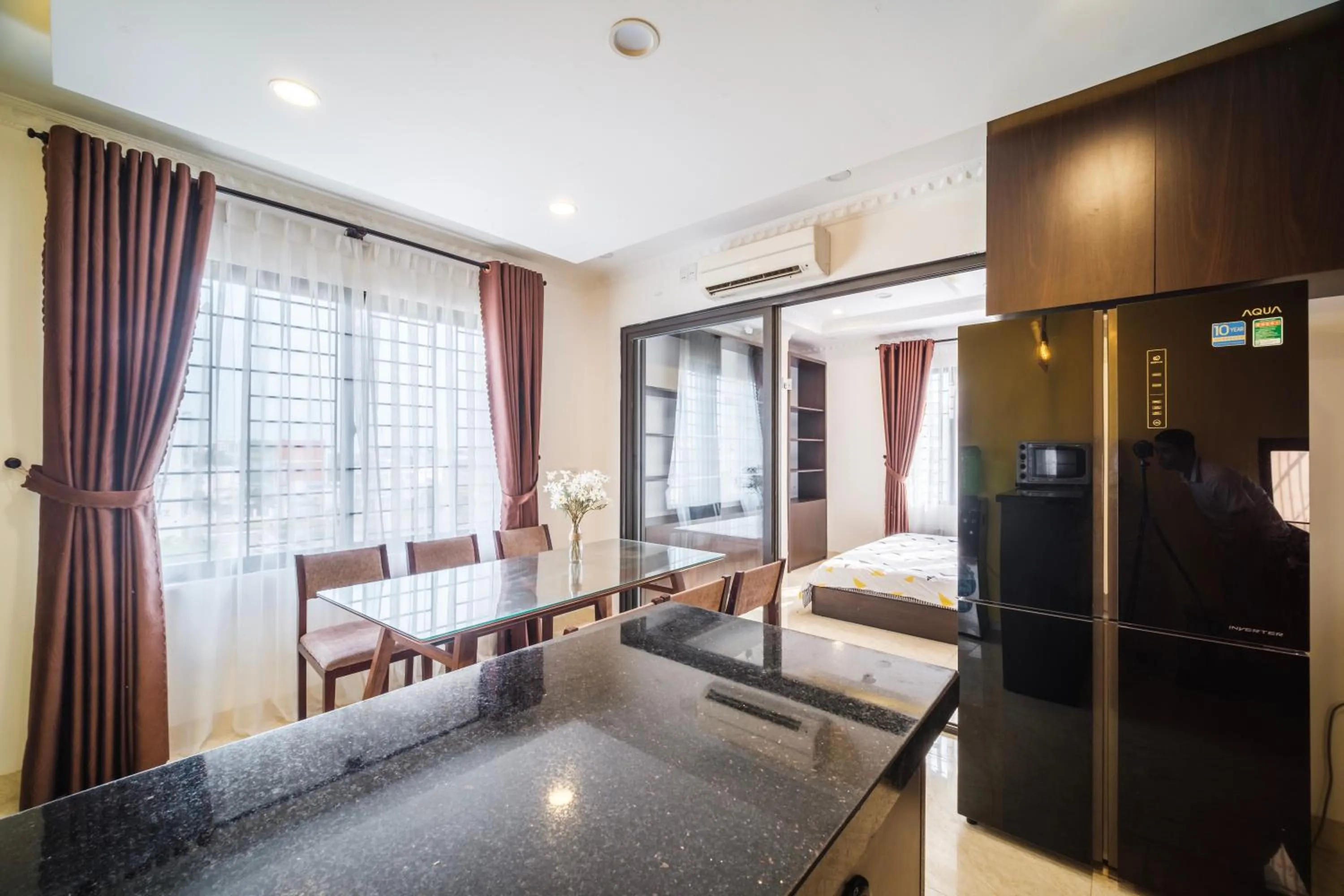 Living room, Bed in Dreamy Sky - Airport View Boutique Hotel