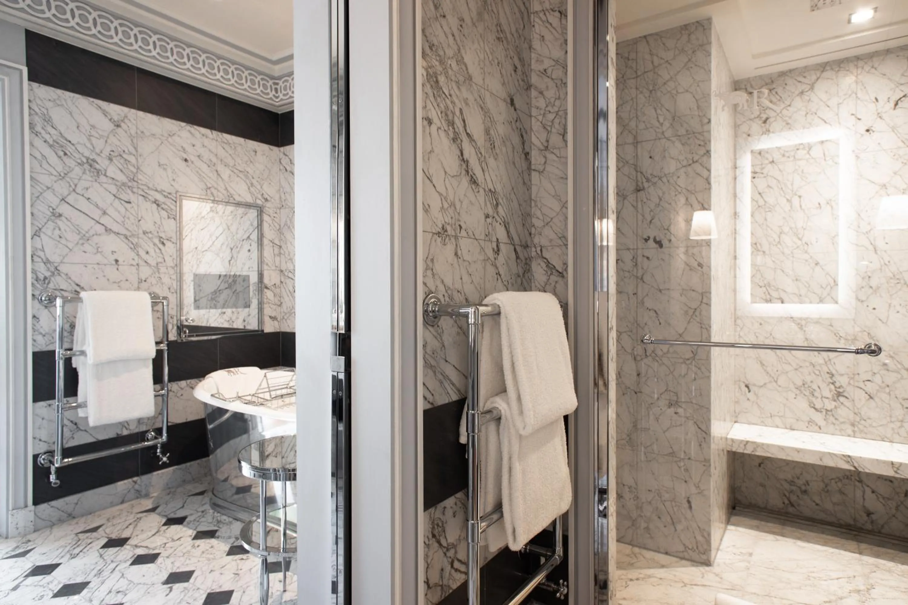 Bathroom in La Réserve Paris Hotel & Spa