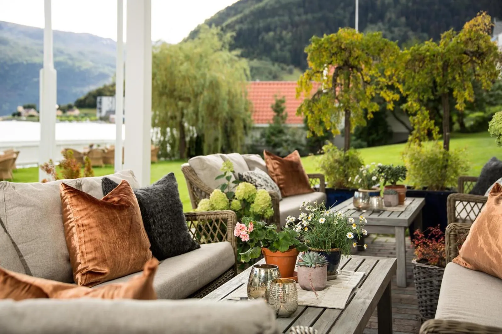 Patio in Hofslund Fjord Hotel