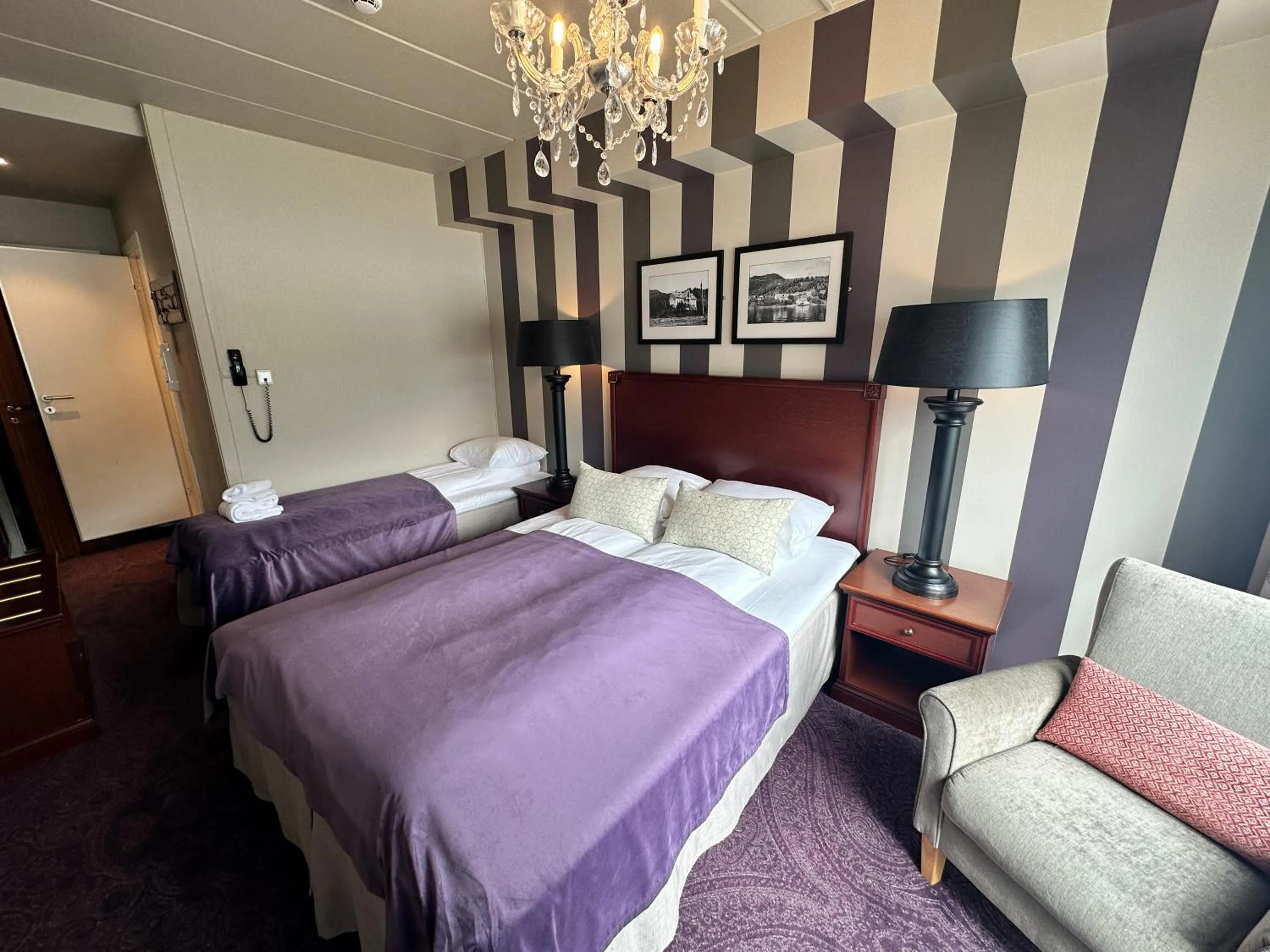 Photo of the whole room, Bed in Hofslund Fjord Hotel