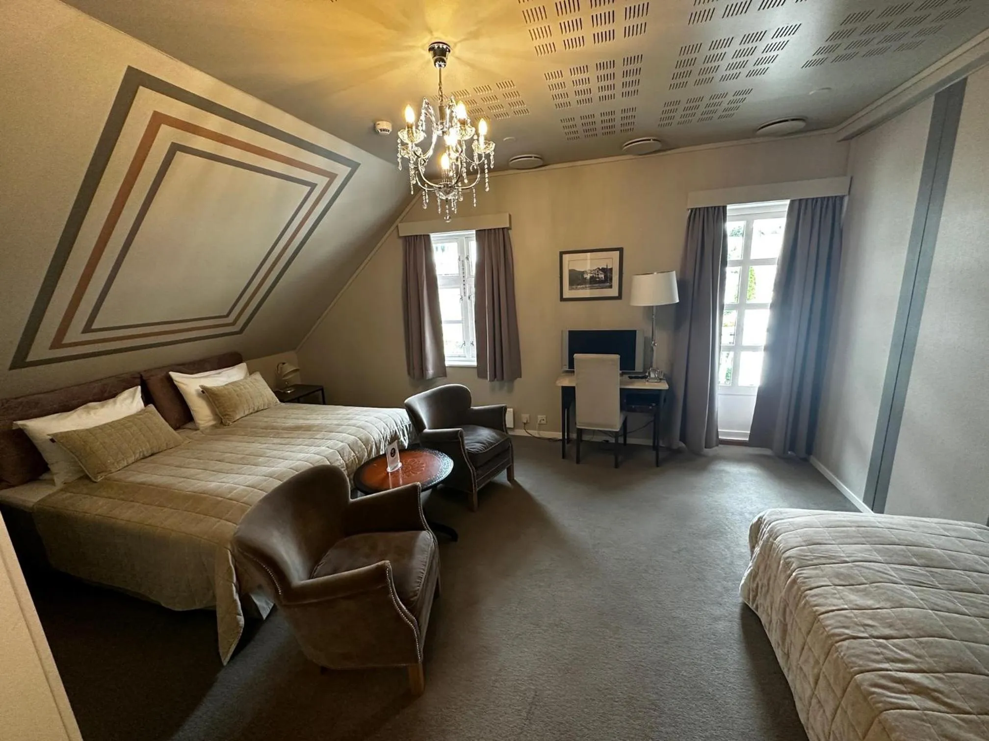 Bed in Hofslund Fjord Hotel