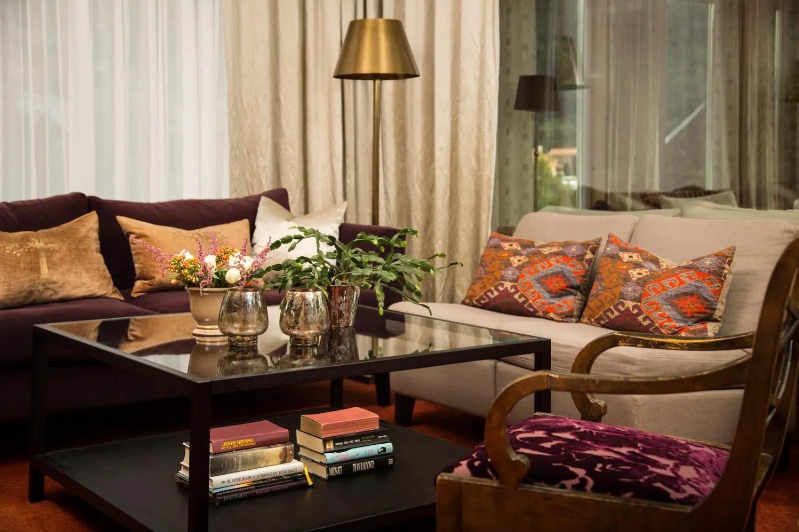 Living room in Hofslund Fjord Hotel