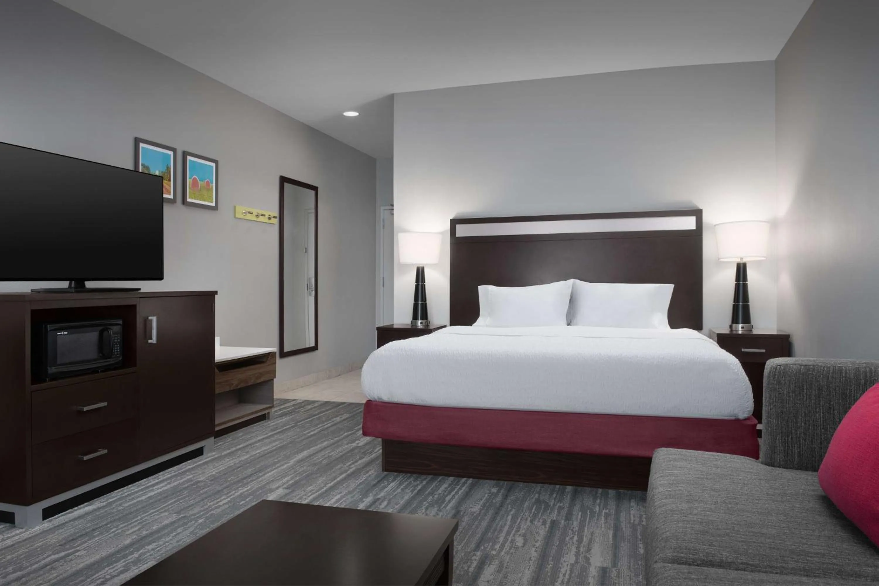 Living room, Bed in Hampton Inn Statesboro