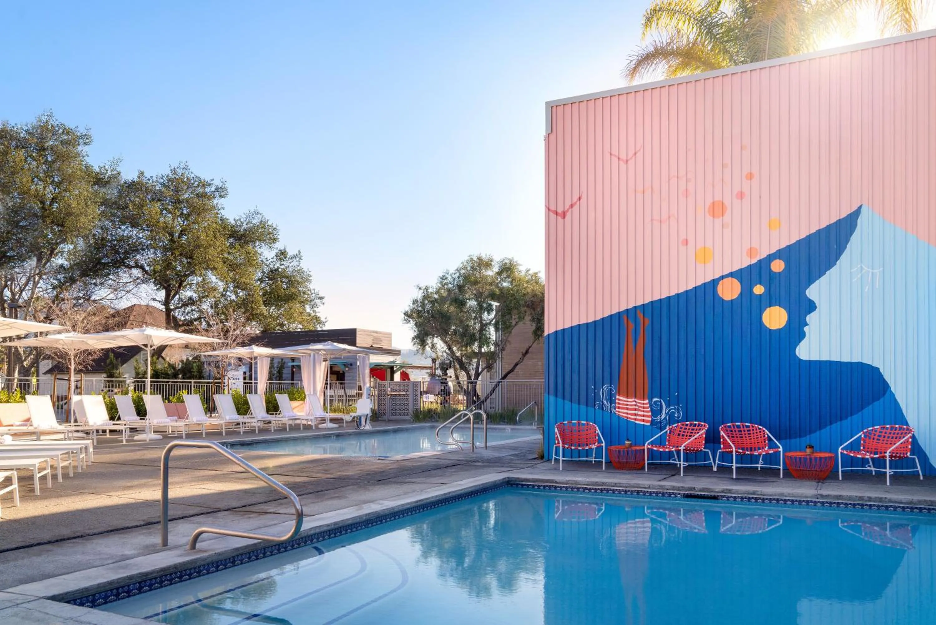 Swimming pool in Dr Wilkinsons Backyard Resort and Mineral Springs a Member of Design Hotels