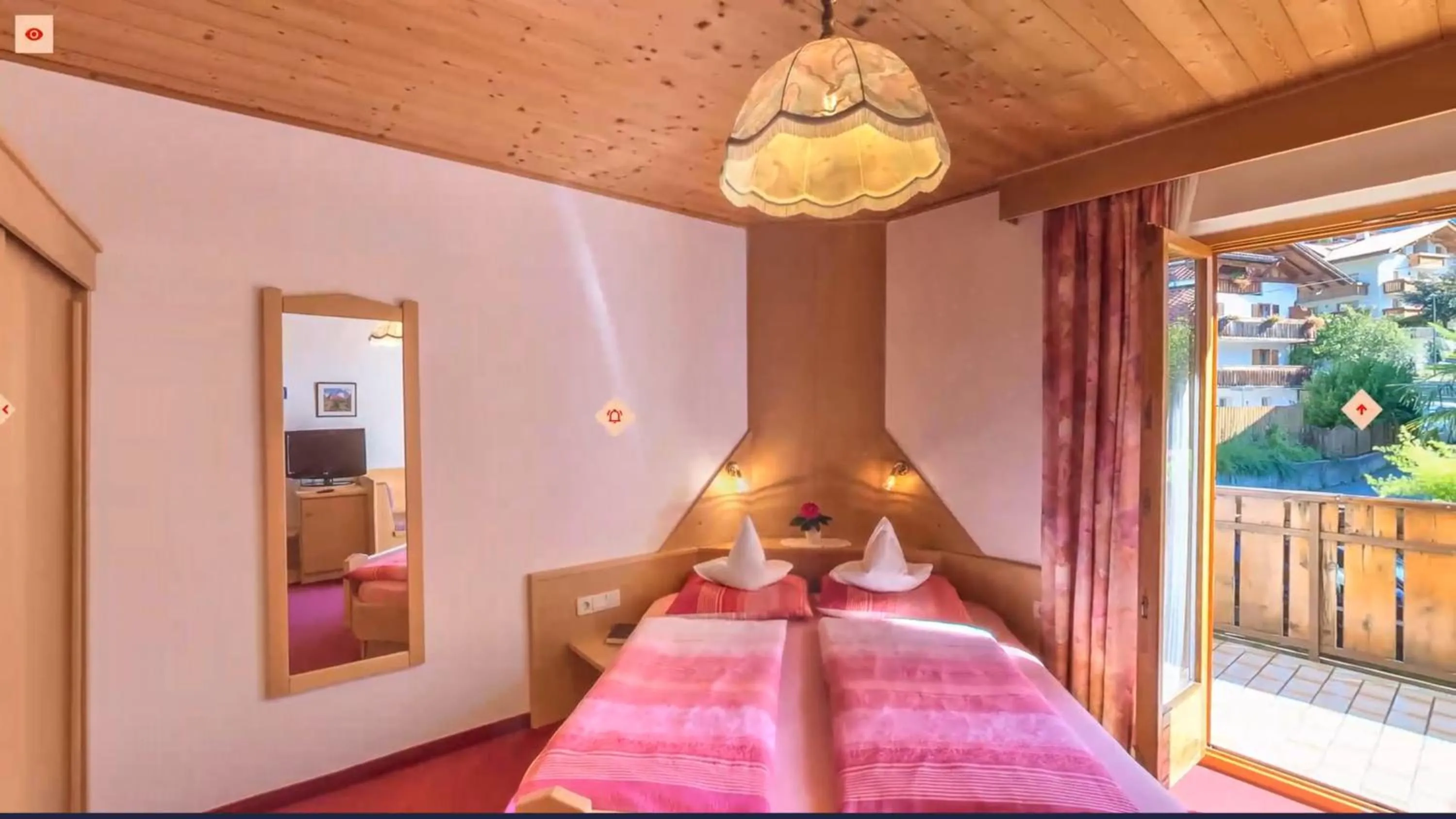 Bed in Hotel Gurschler