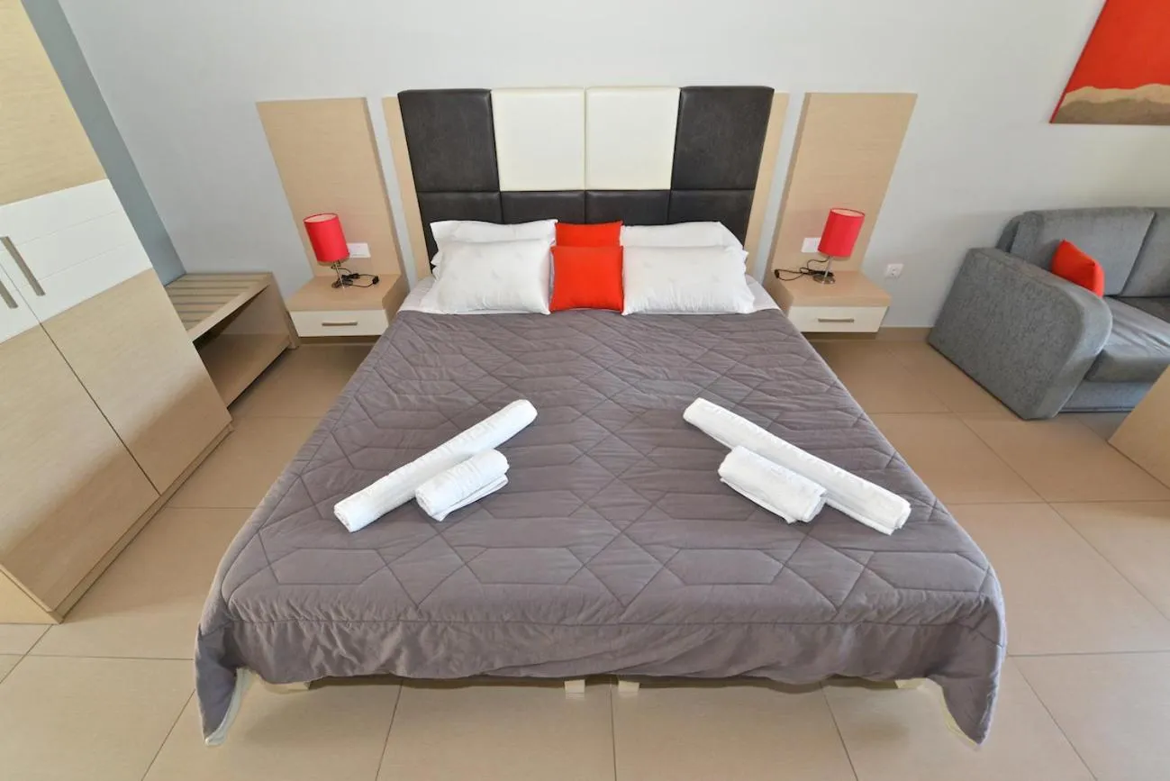 Bed in Medusa Lux Apartments