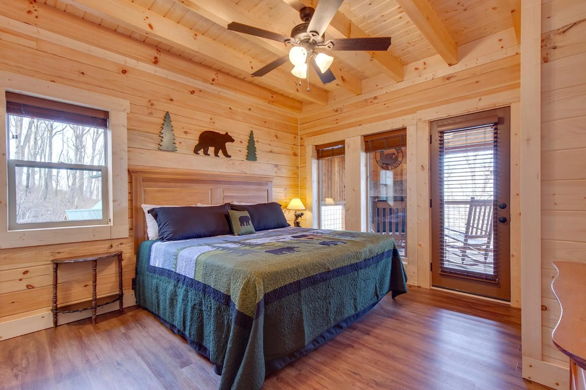 Bedroom, Bed in Back to Nature