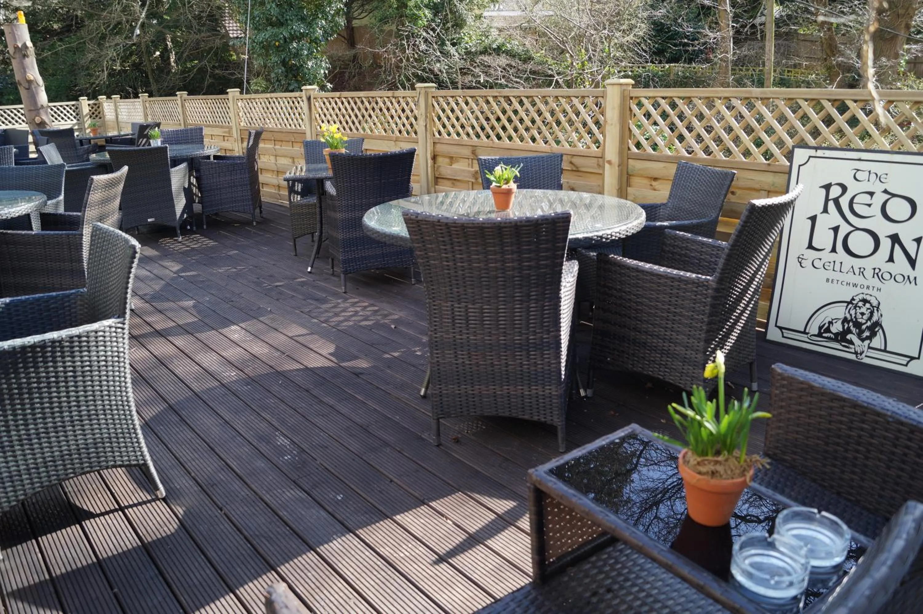 Balcony/Terrace in The Red Lion & Cellar Room, Betchworth
