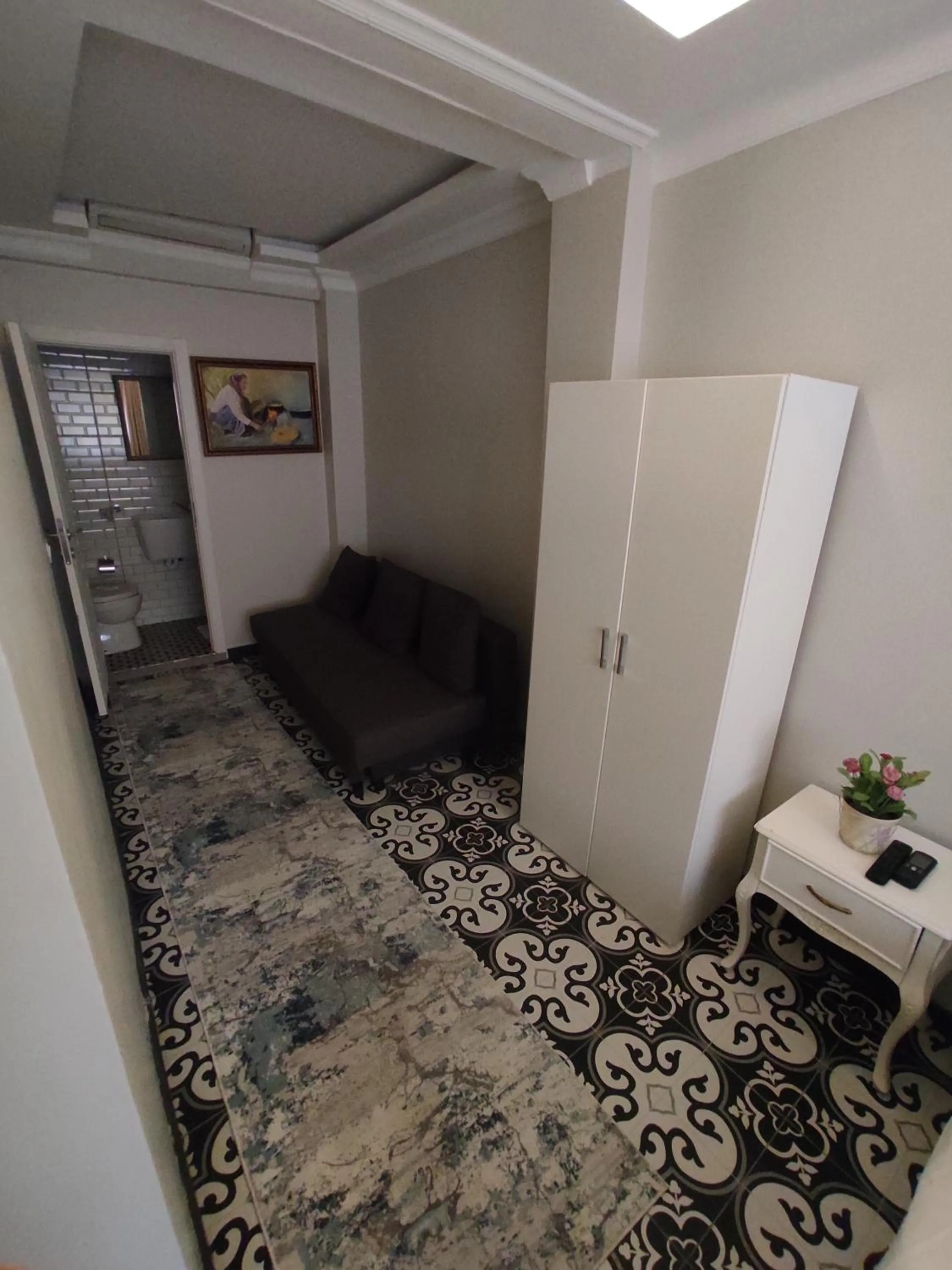 Seating area in Basilica Guest House