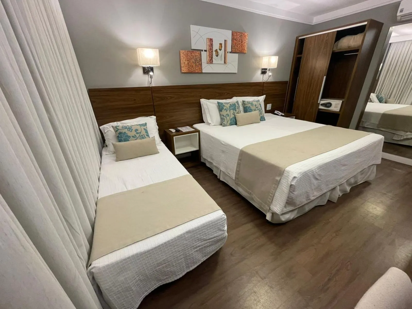 Bed in Hotel Villa Fiori