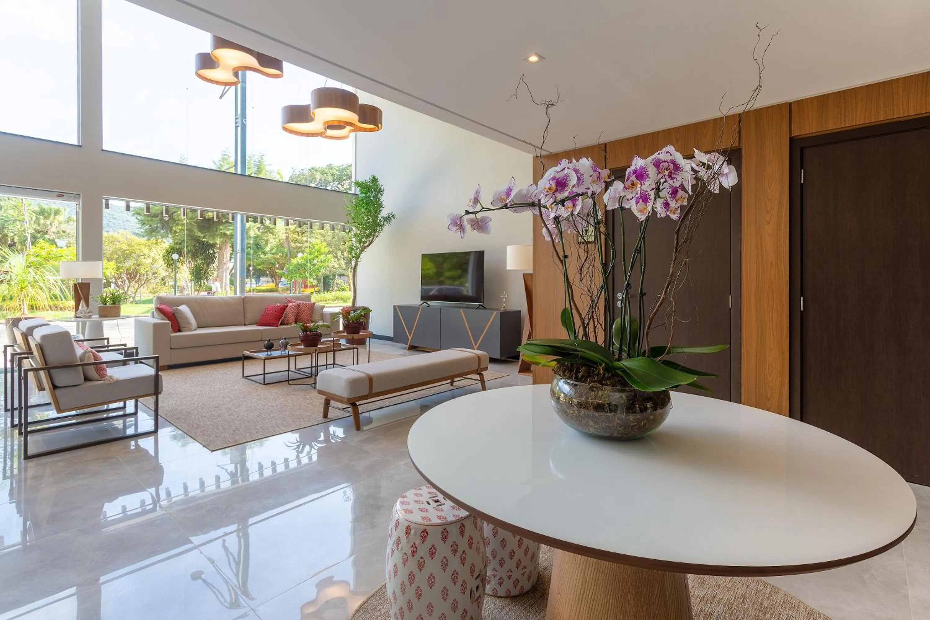 Lobby or reception in Hotel Villa Fiori