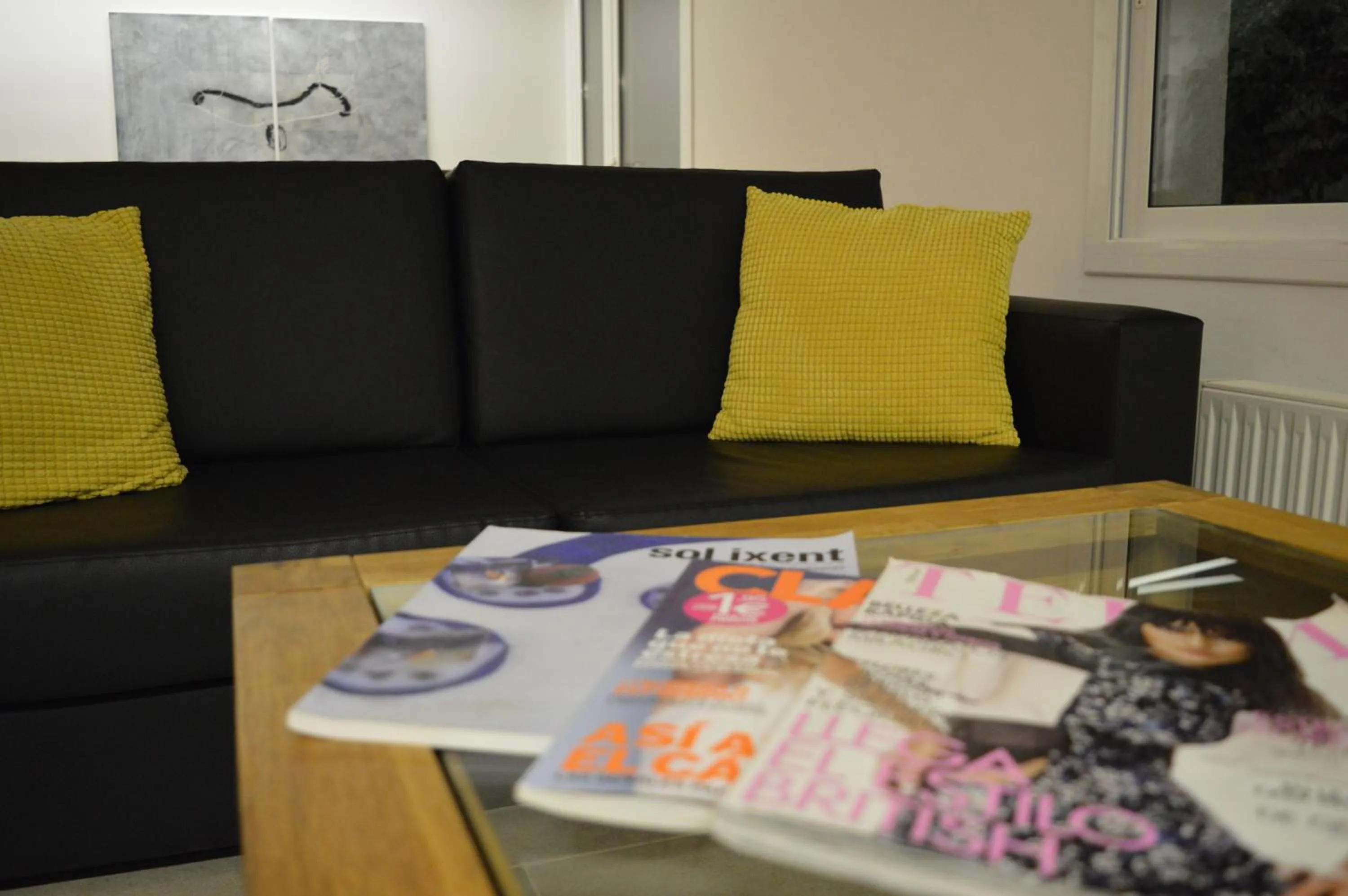 Communal lounge/ TV room in Hotel Nou Estrelles