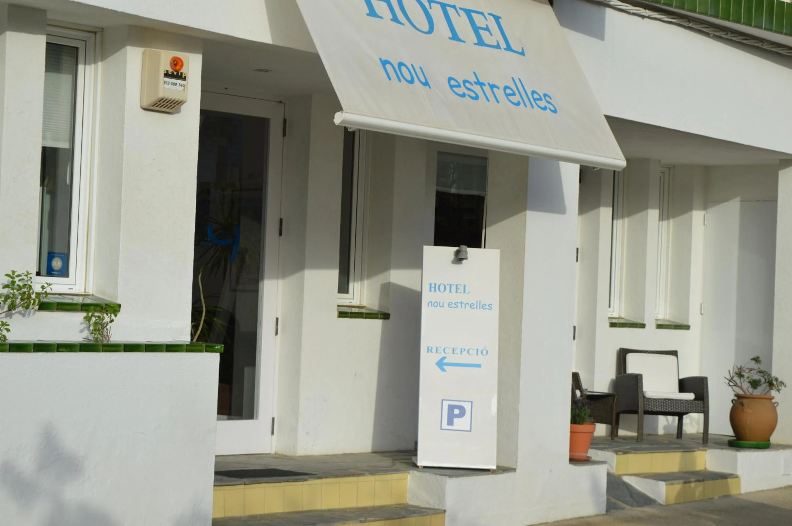 Lobby or reception in Hotel Nou Estrelles