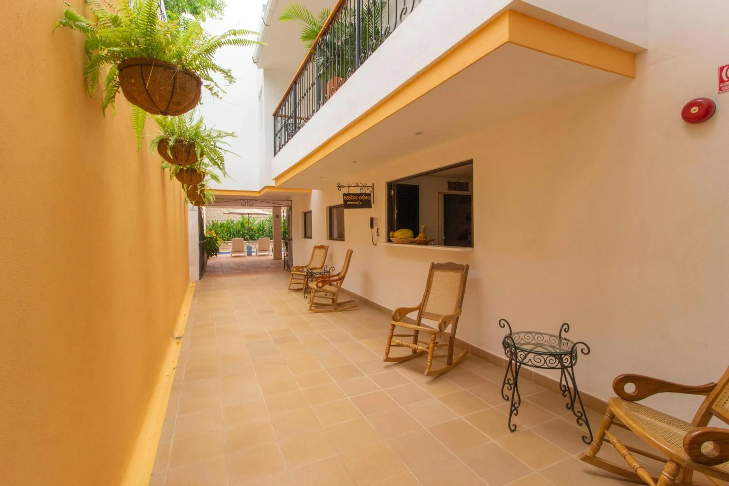 Patio in Hotel La Gloria