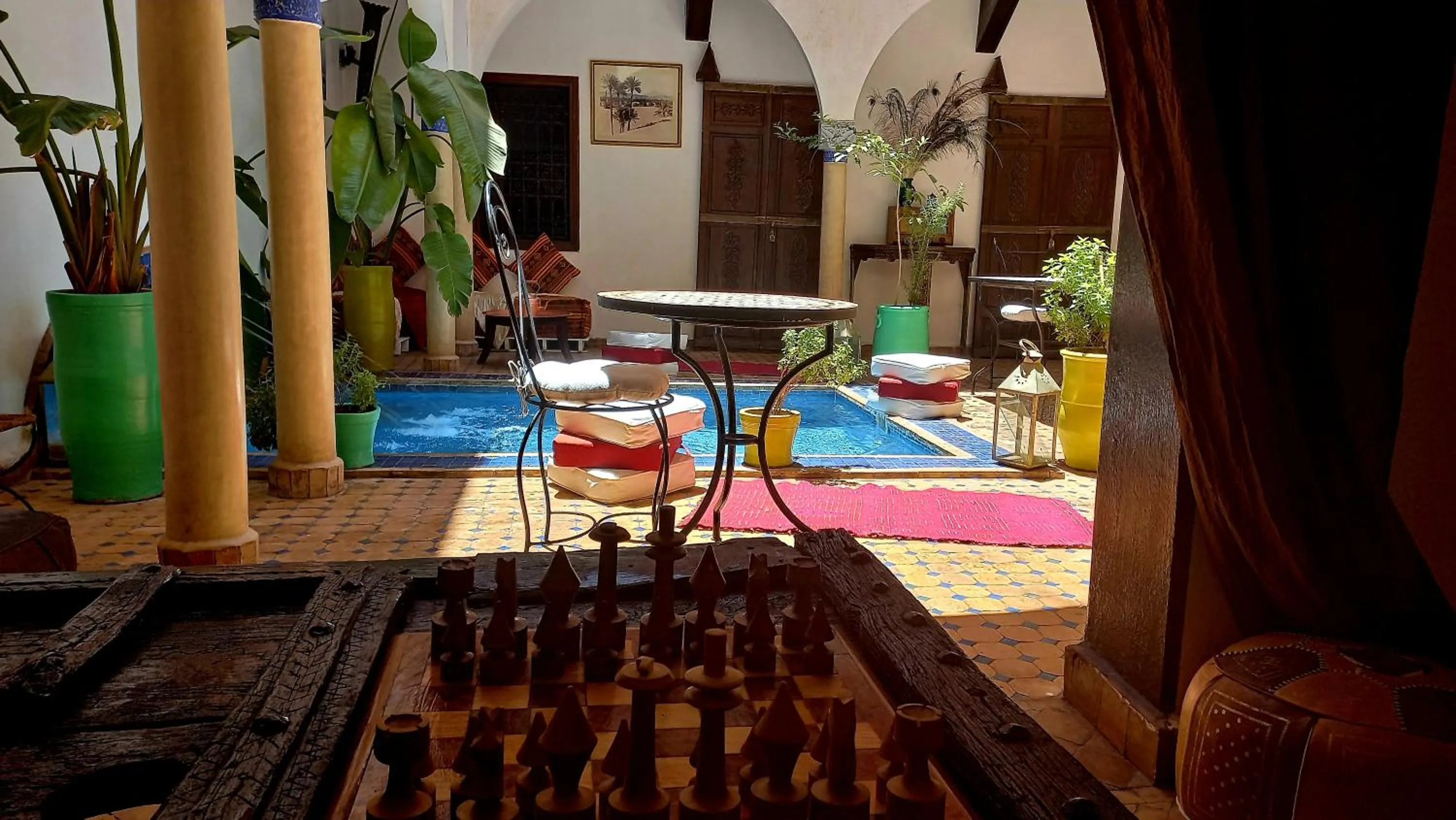Pool view in Riad Rêve d Antan