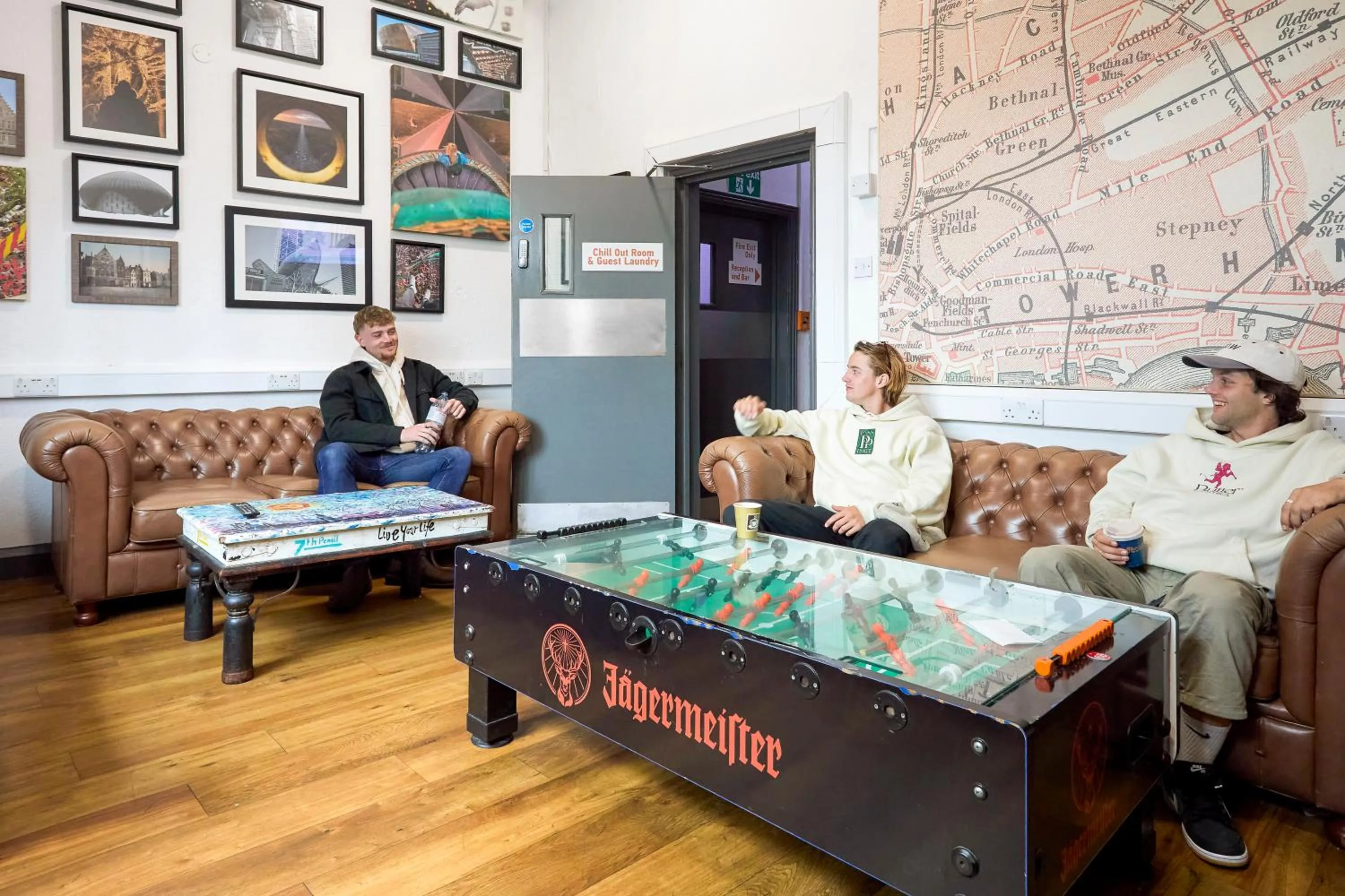 Communal lounge/ TV room in St Christopher's Inn London Bridge - The Village