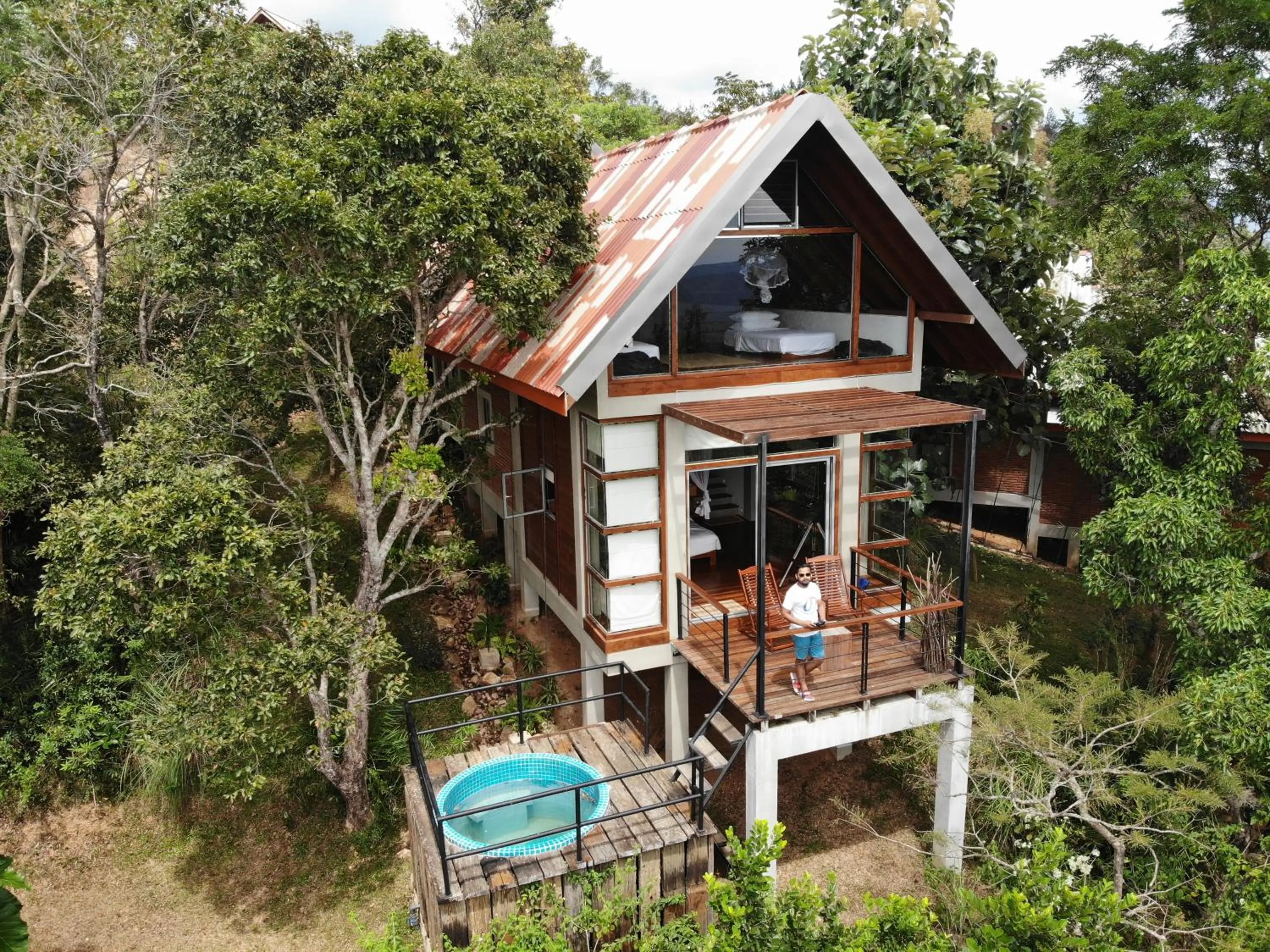 Premium Chalet with mountain view & plunge pool with FREE Guided Nature Walk and Stargazing facility in Treehouse Chalets - A Curated Experience of Unique Waterfall Treks and Scenic Hikes