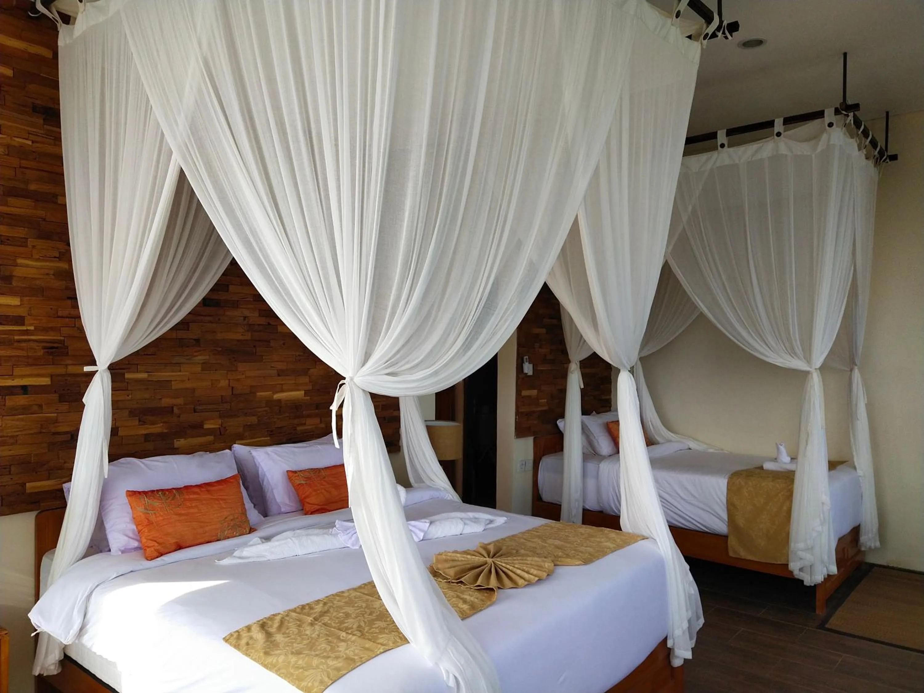 Bed in Atres Sari Resort
