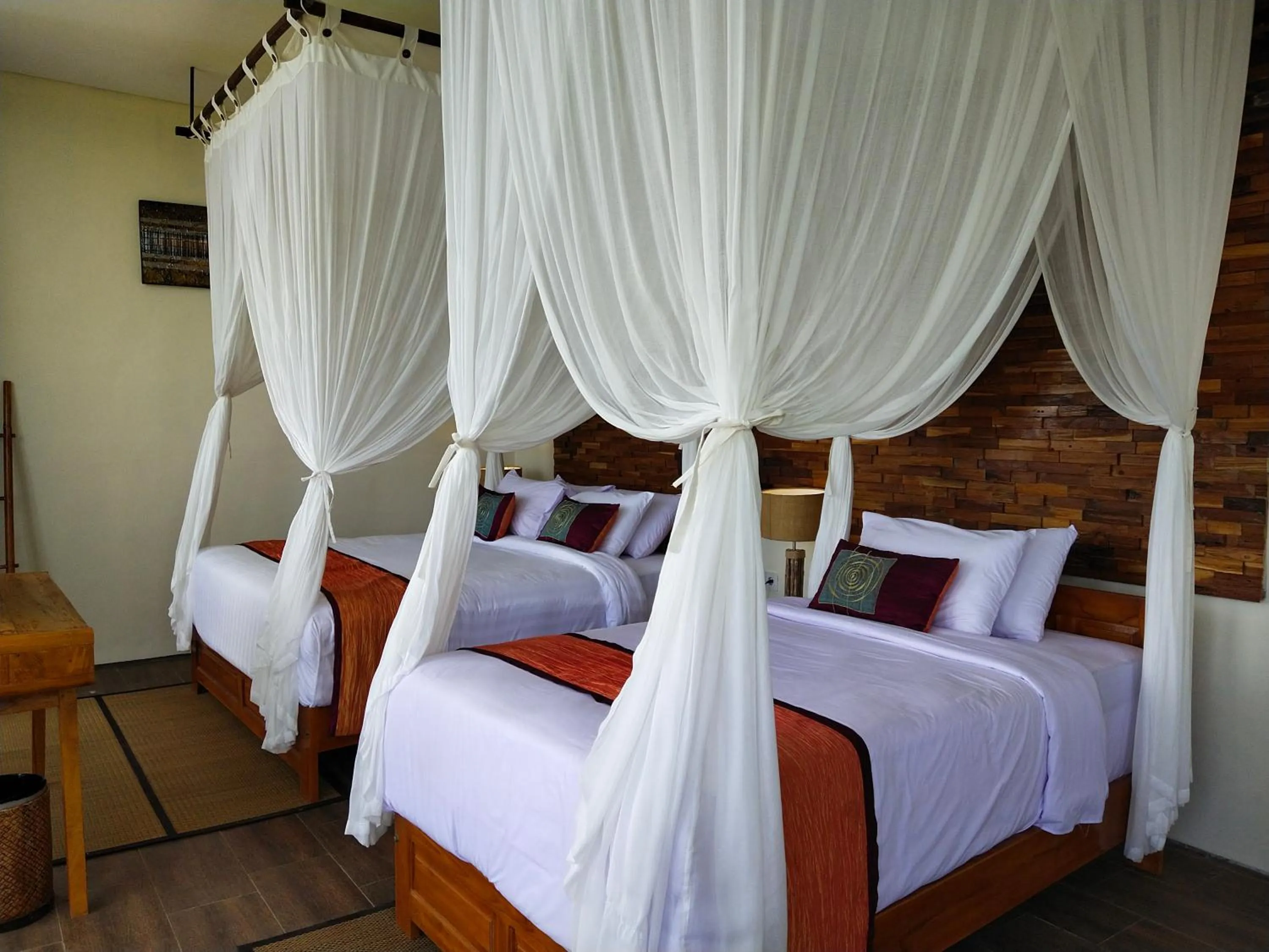 Bed in Atres Sari Resort
