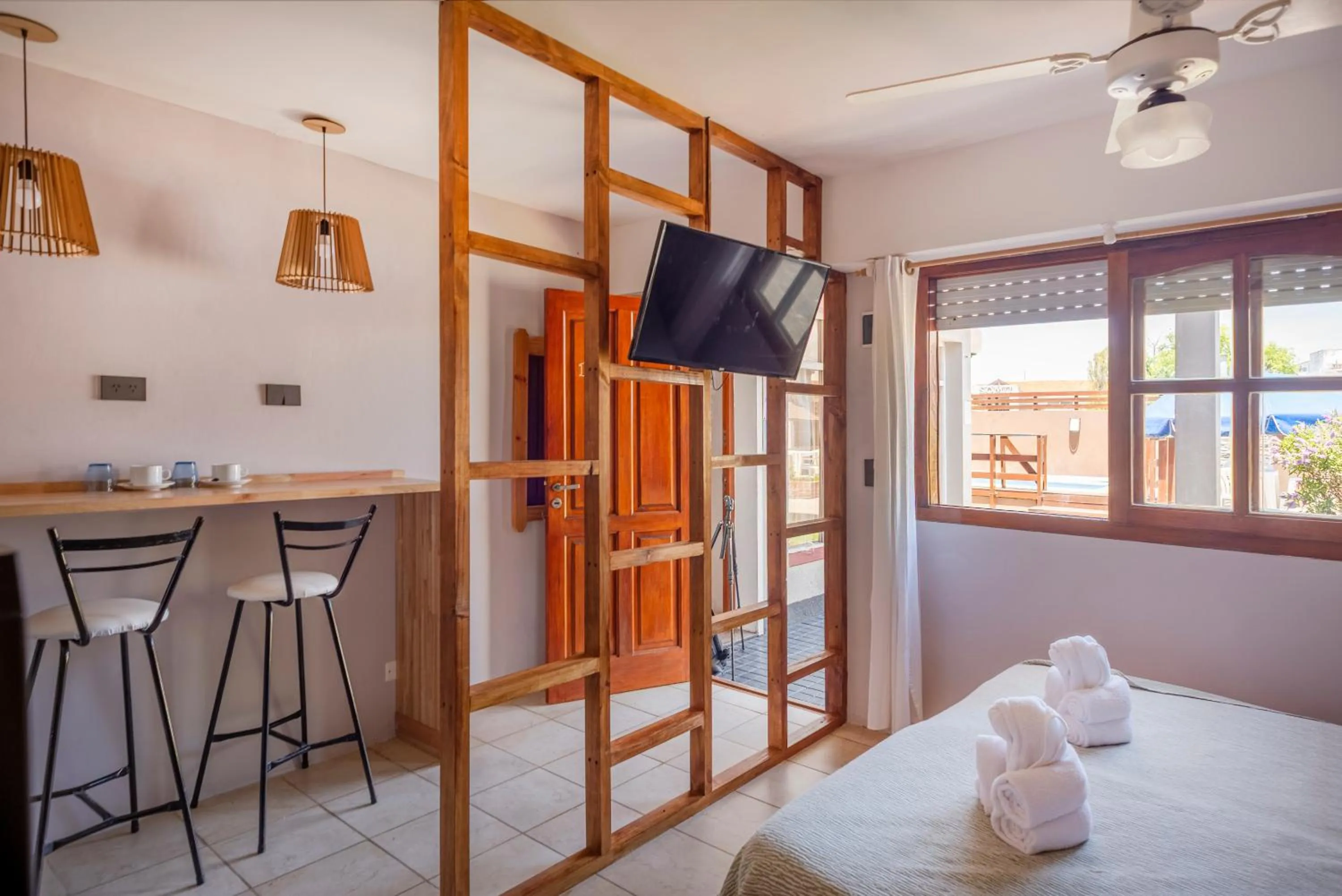 Bed in Hotel Rideamus