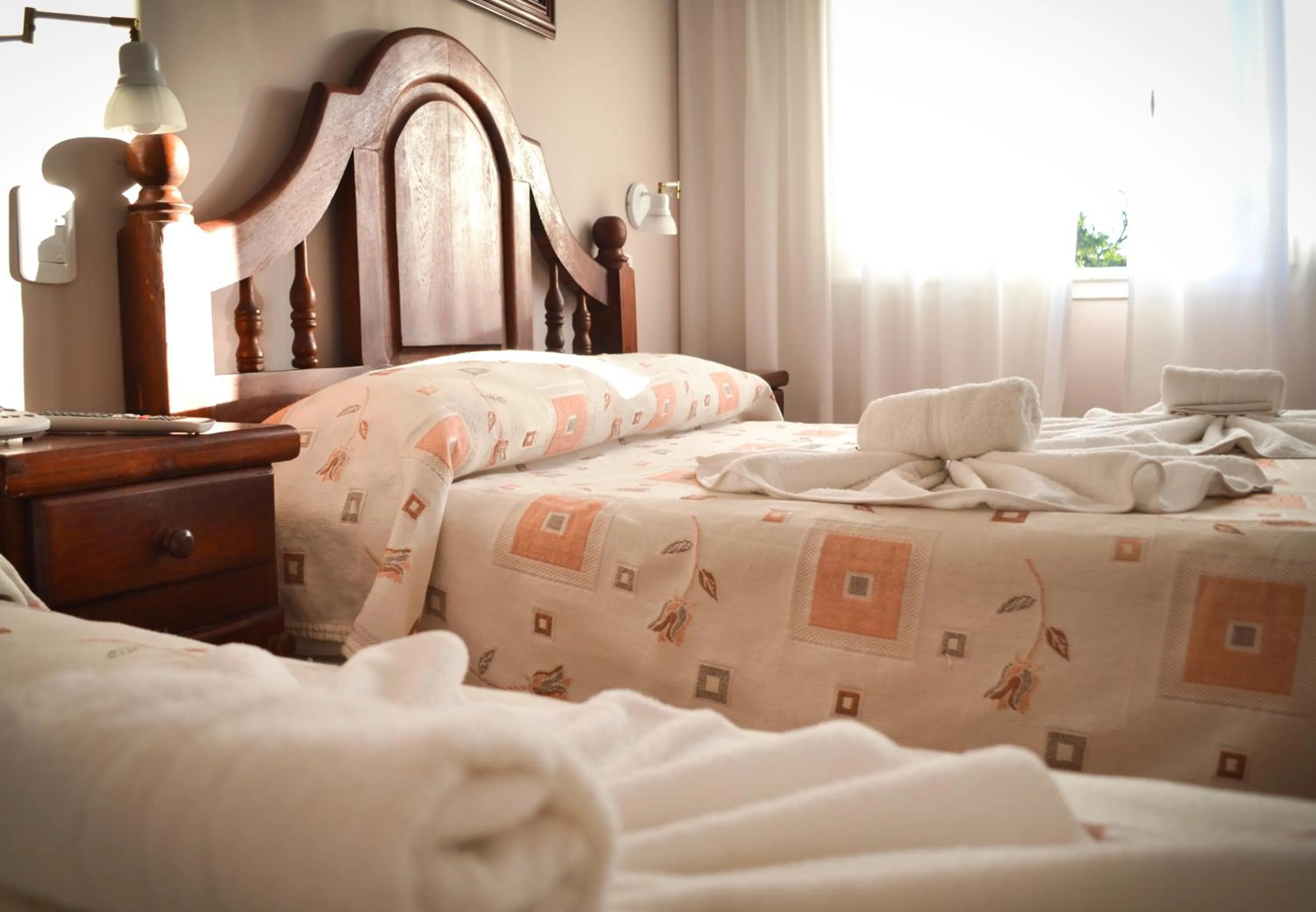 Bed in Hotel Rideamus