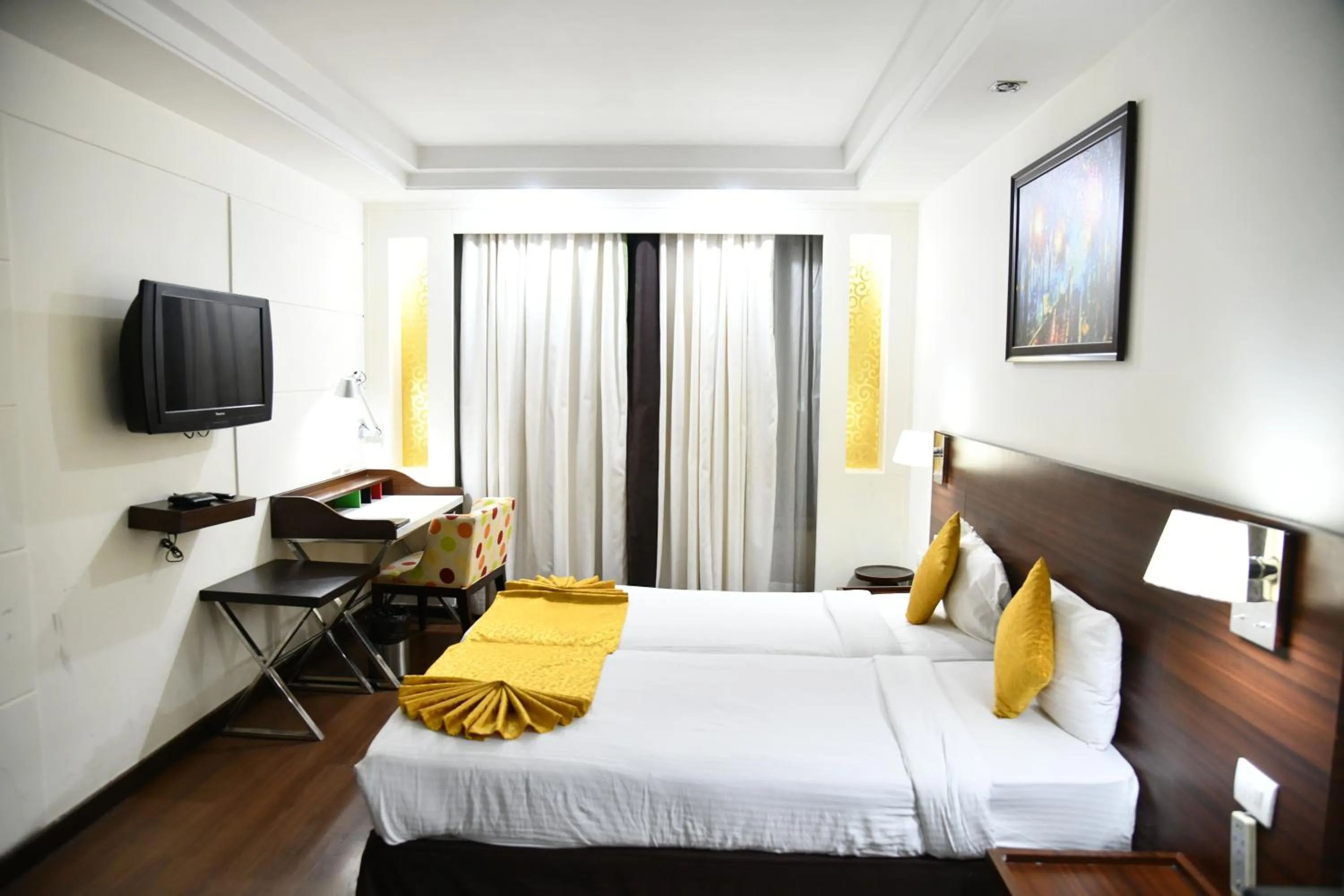 Bed in souvenir peppermint hotel