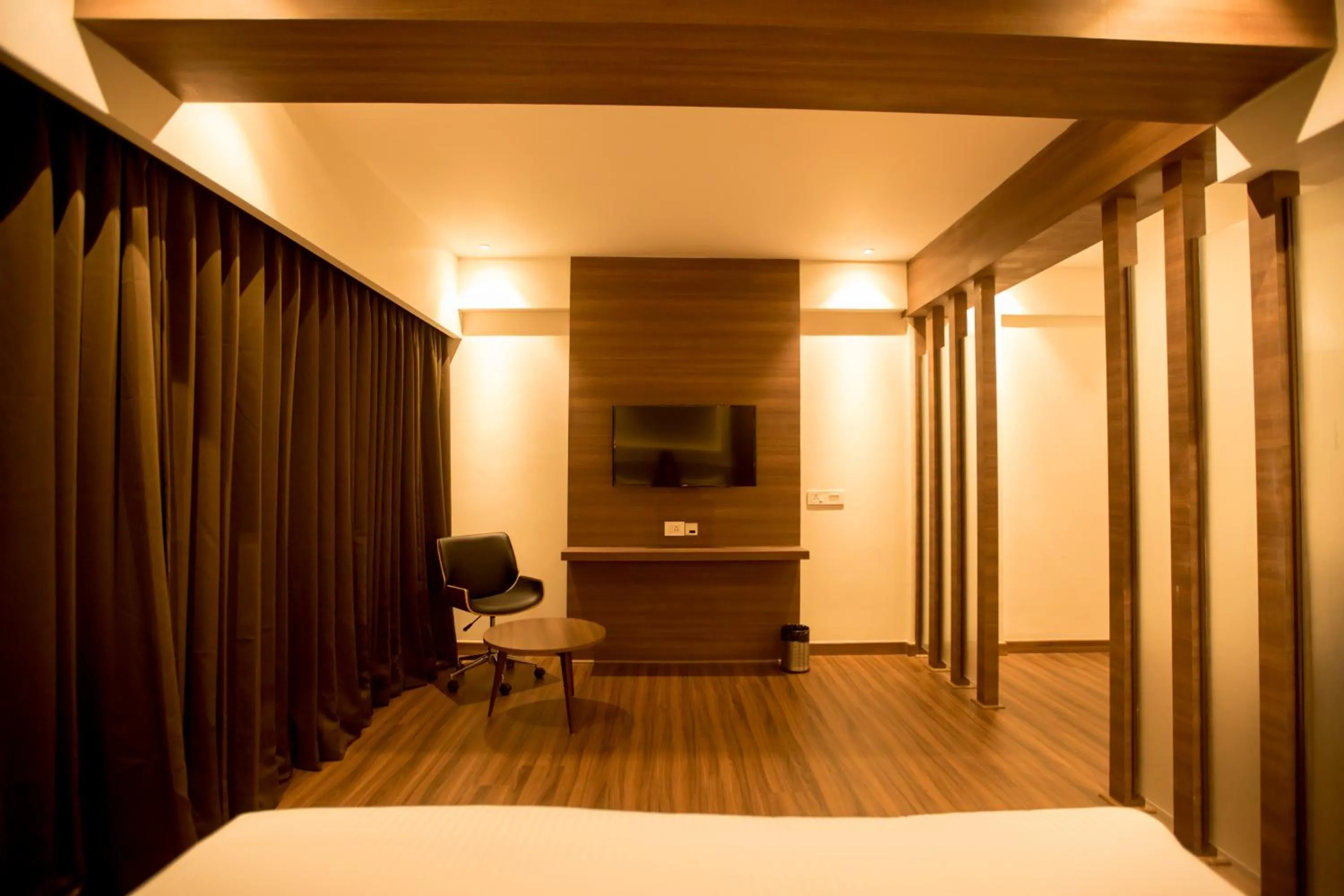 Living room, Bed in S Hotels Chennai
