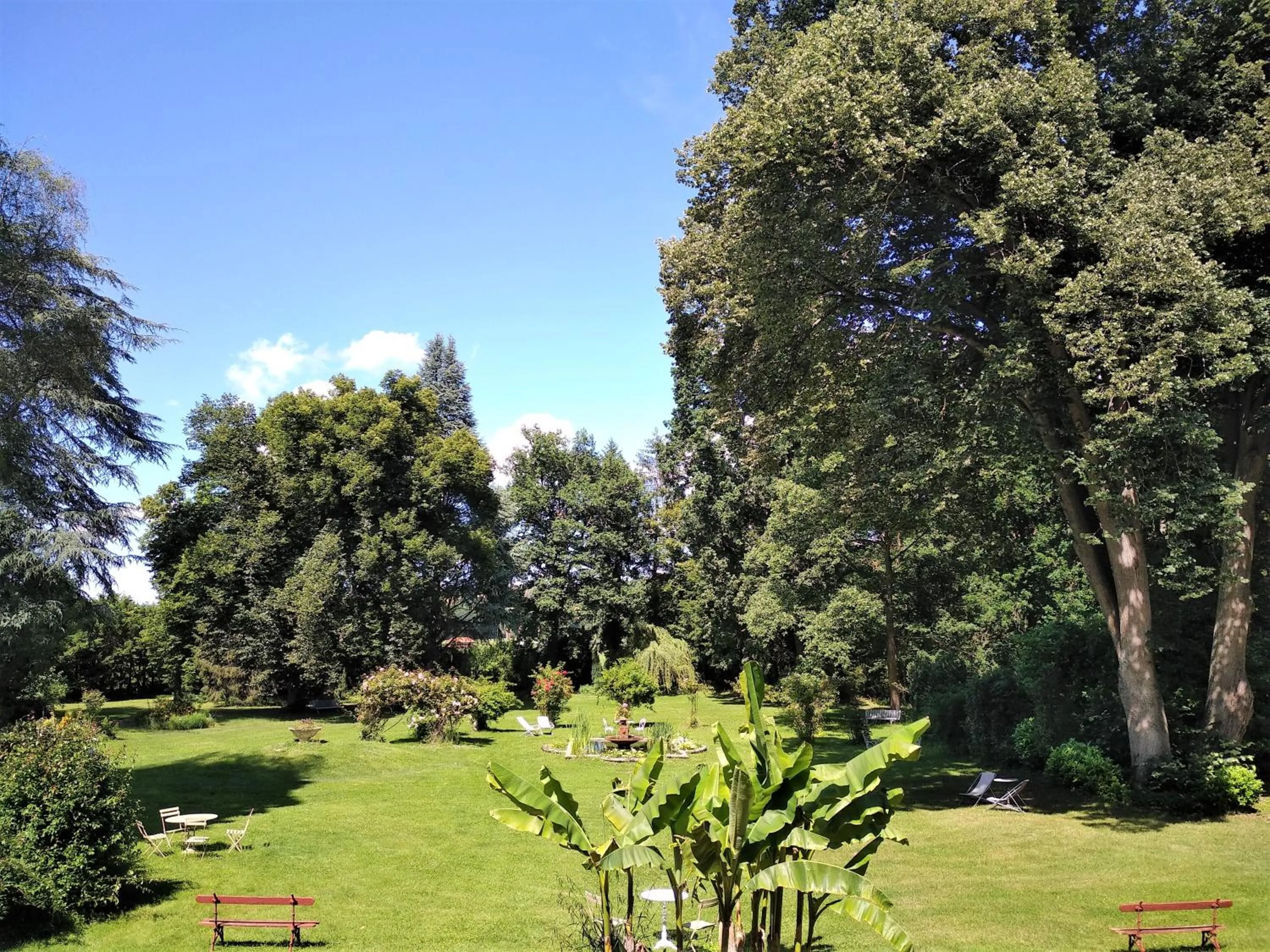 Garden in Château de la Vernède, la Grande Vernède