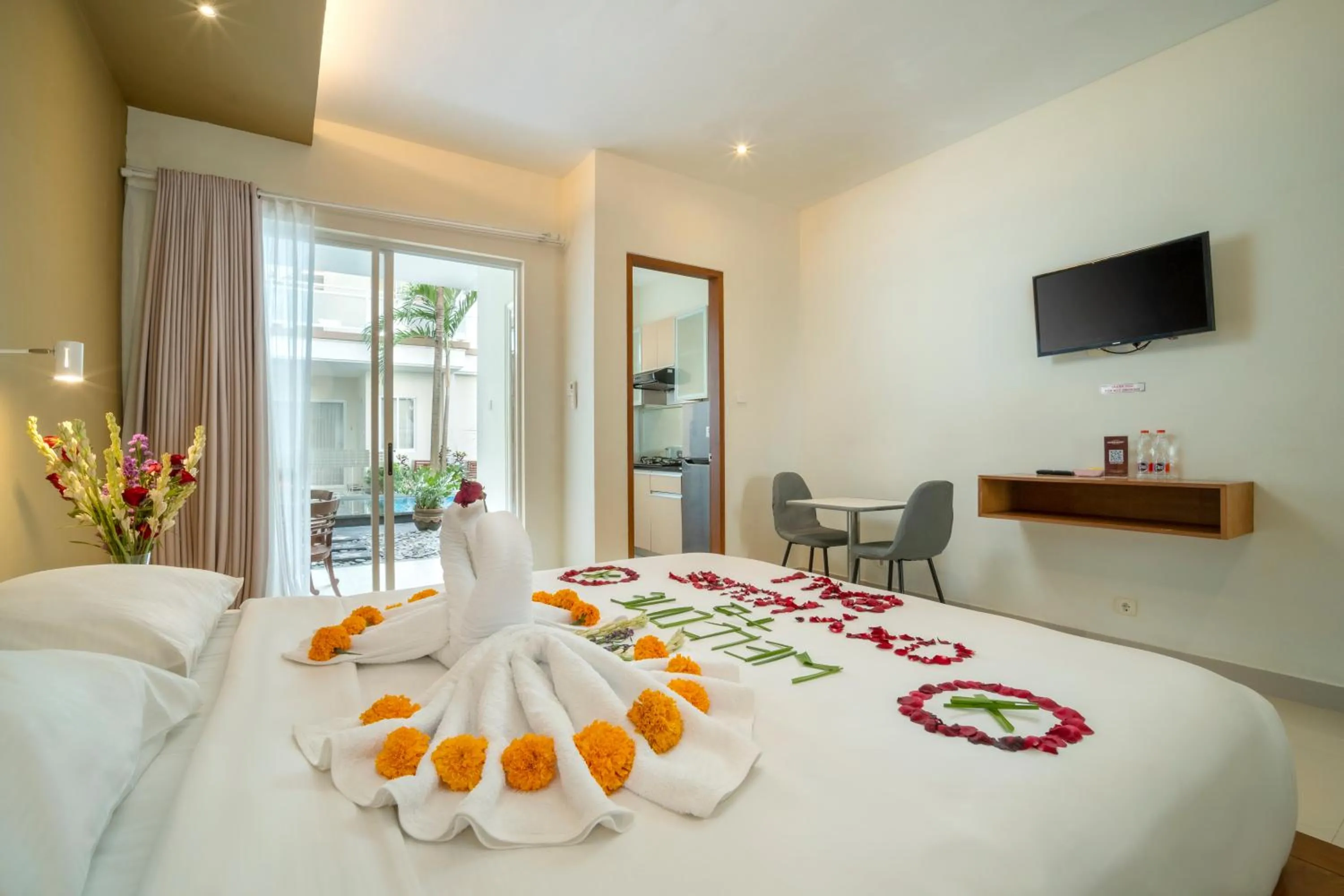 Bed in Oxy House Bali