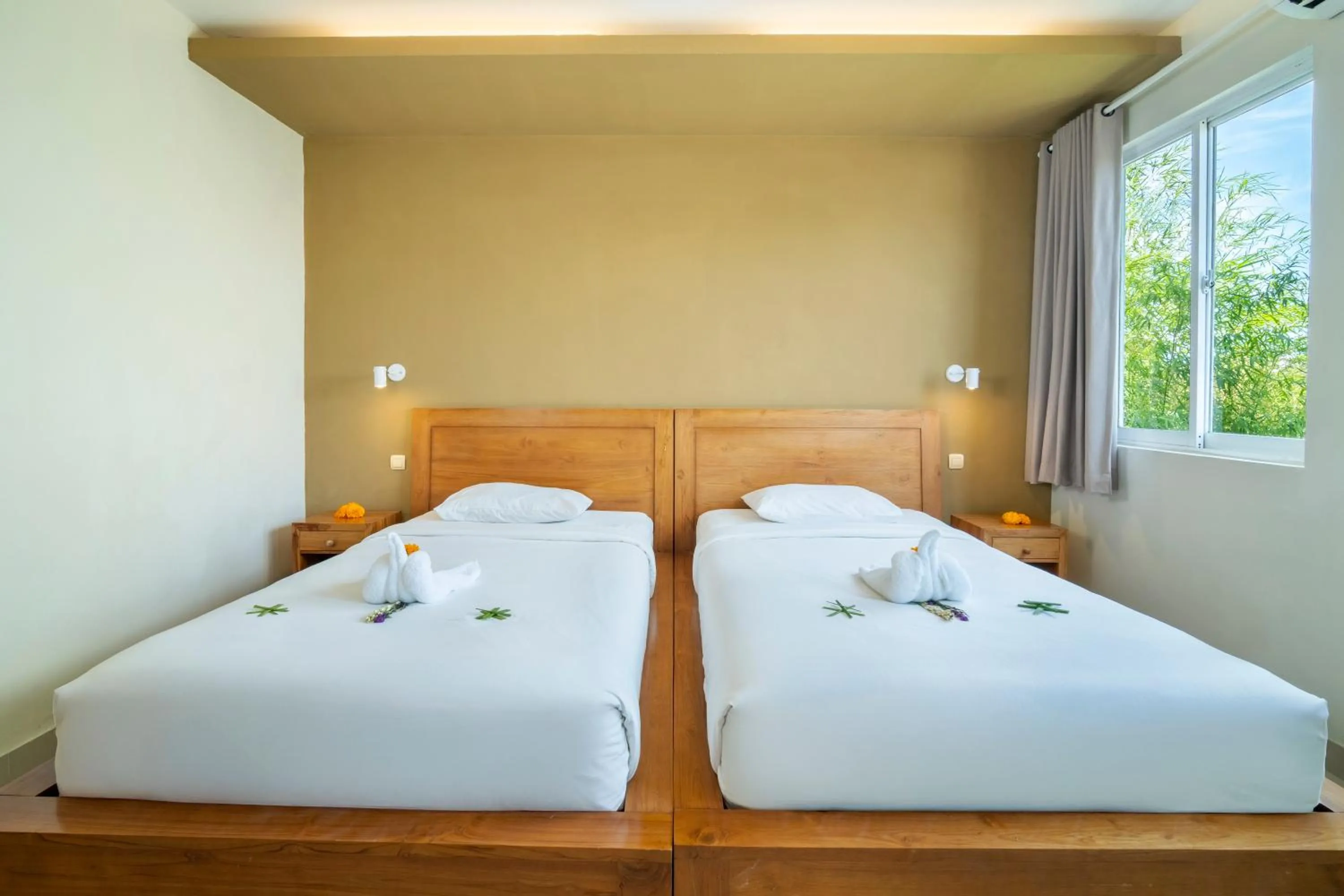 Bed in Oxy House Bali