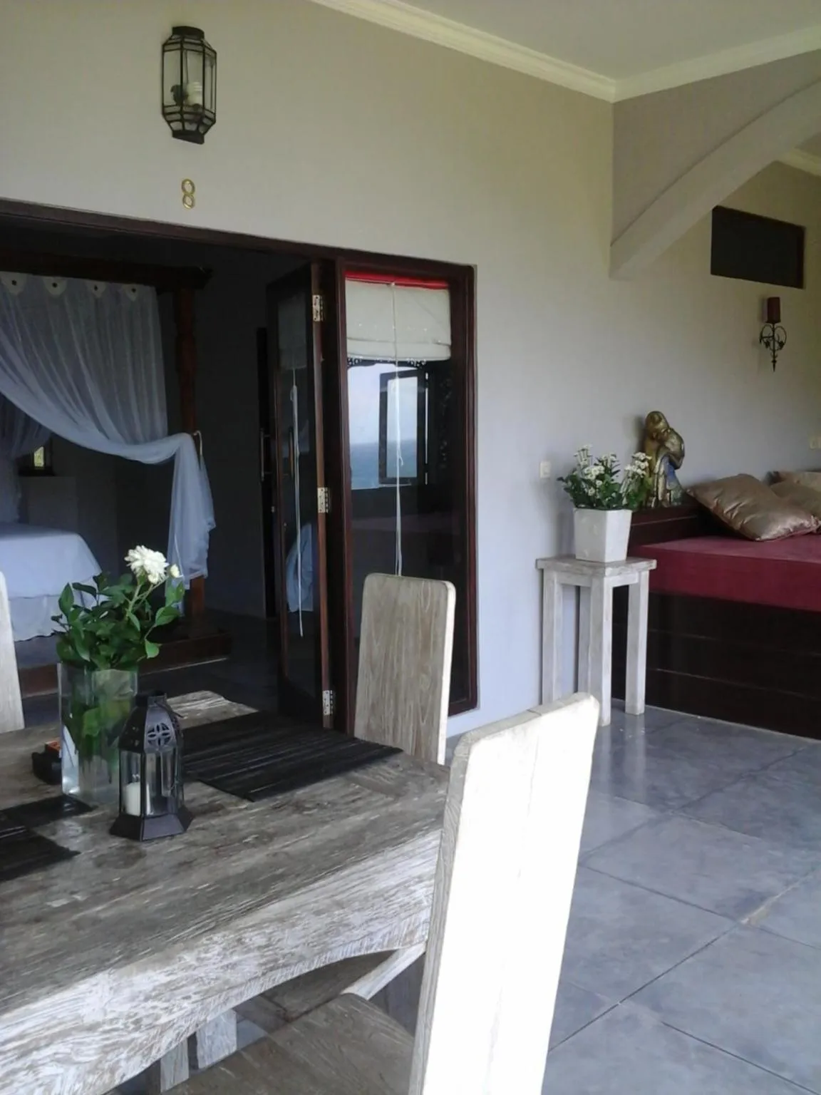 Balcony/Terrace, Bed in Baliku Dive Resort